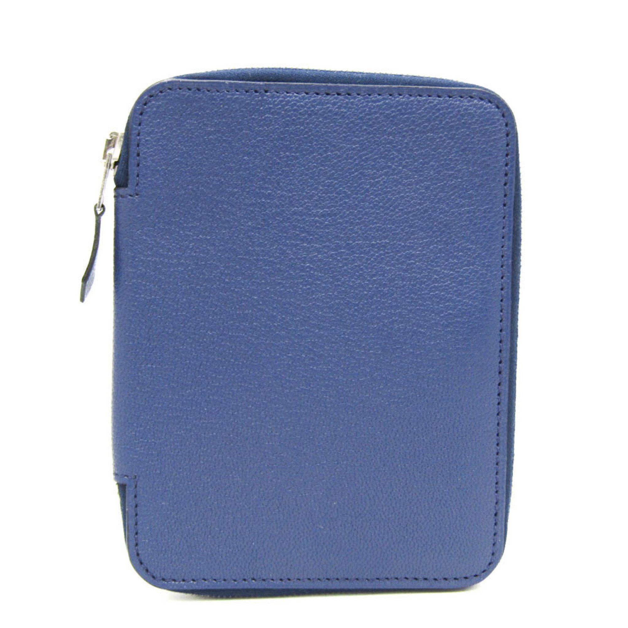 image of Hermes Agenda Pocket Size Planner Cover Navy Agenda Zip, Women's