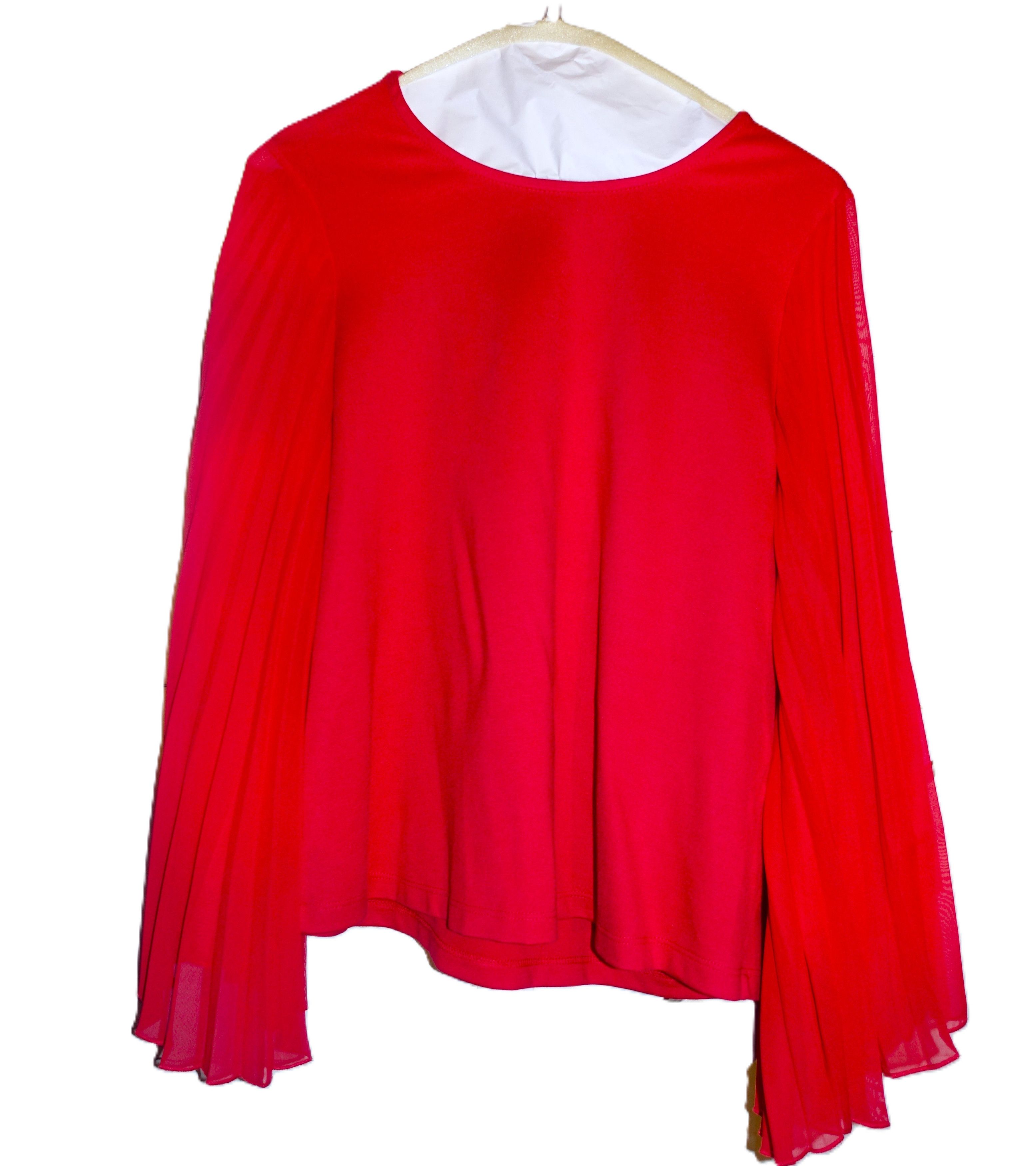 Other W5 Red Bell Sleeve Blouse S NWT Size S / US 4 / IT 40 - 8 Thumbnail