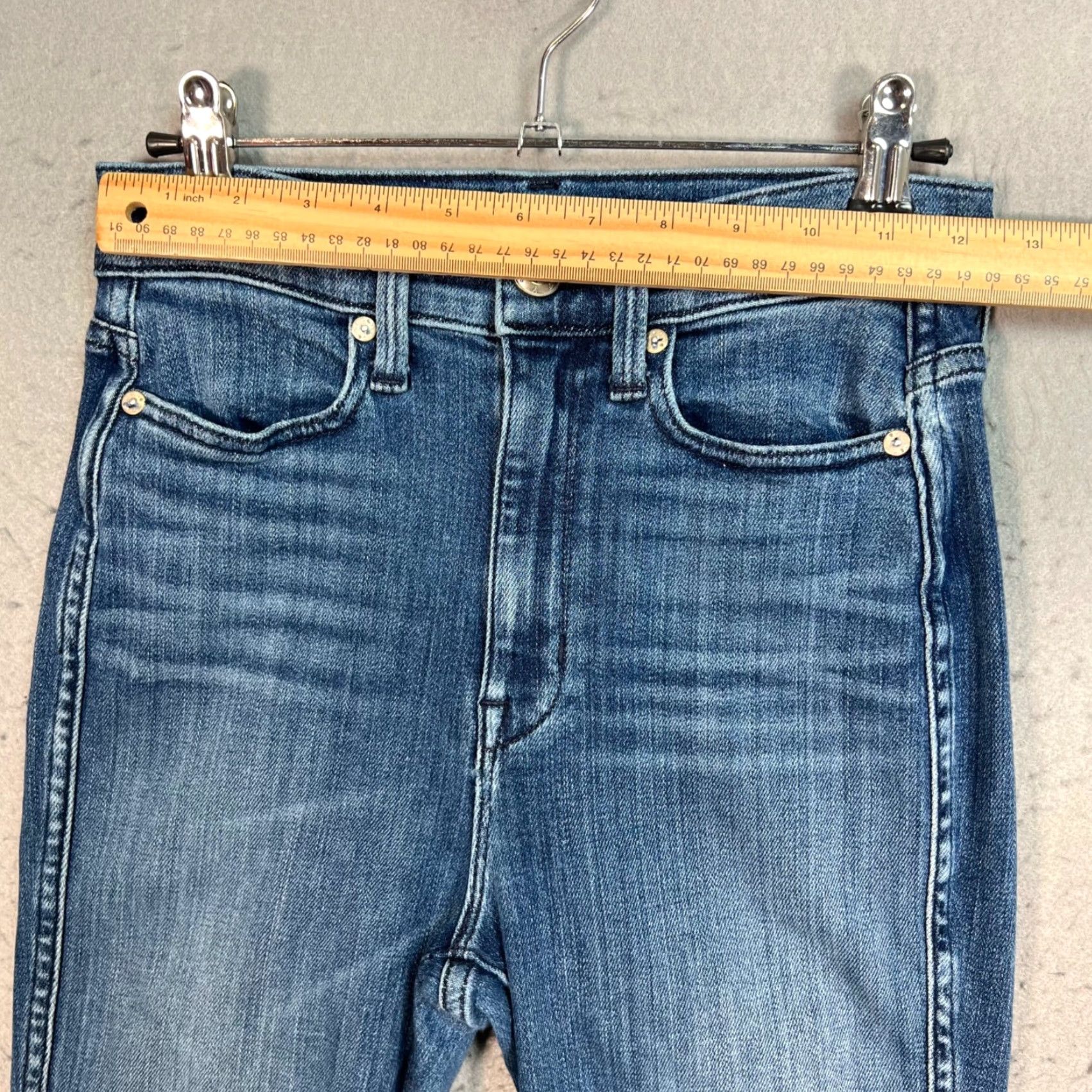 AYR AYR Jeans Adult 27 x 32 High-Waisted Skinny Blue Denim 5-Pocket Stretch Womens Size 27" / US 4 / IT 40 - 5 Thumbnail