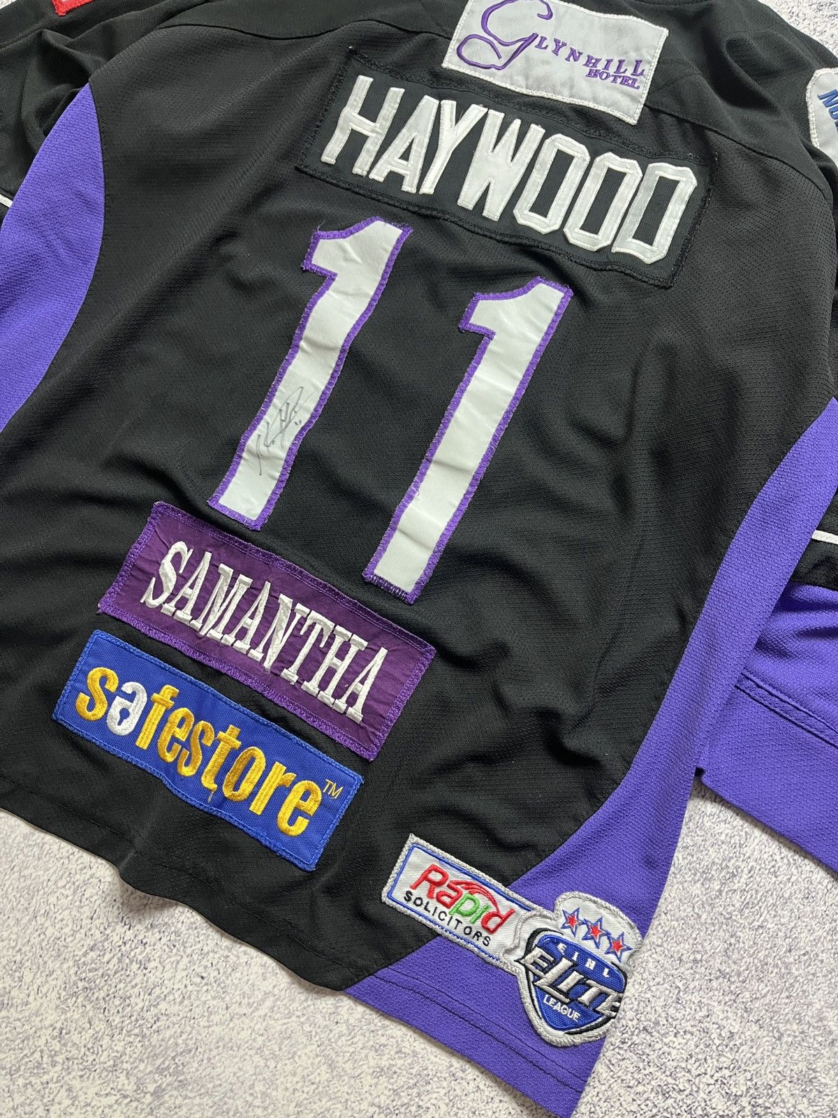 NHL Braehead Glasgow Clan EIHL Ice Hockey Jersey Haywood #11 Size US M / EU 48-50 / 2 - 10 Thumbnail