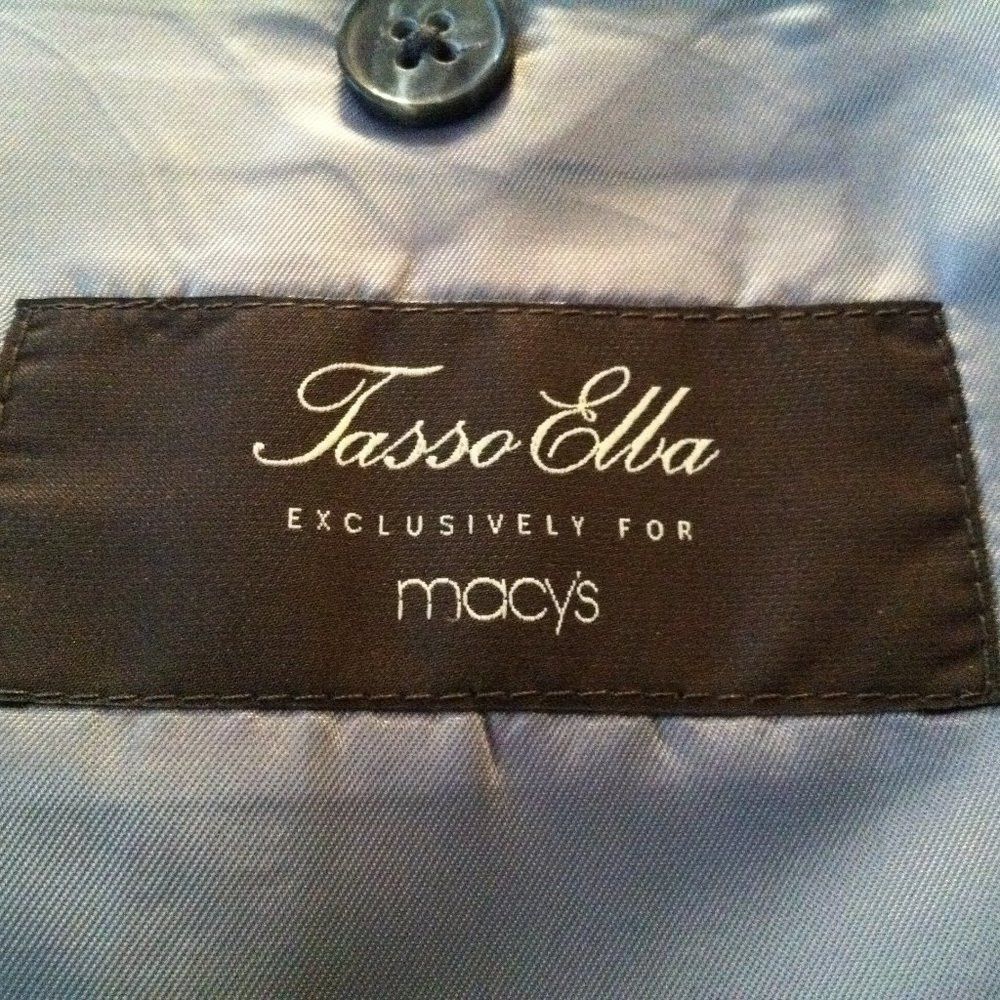 Tasso Elba TASSO ELBA MENS NEW 62%LINEN38%VISCOSE SPORT COAT BLAZER 42L Size 42L - 9 Thumbnail