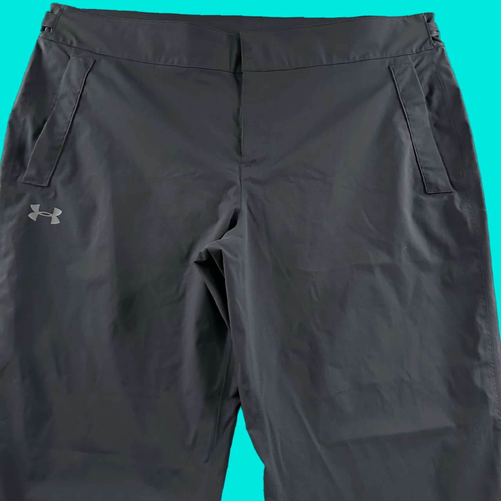 Under Armour Under Armour Mens Pants Size XXL Gray UA Storm Rain Pant Lined 100% Polyester Size US 30 / EU 46 - 1 Thumbnail