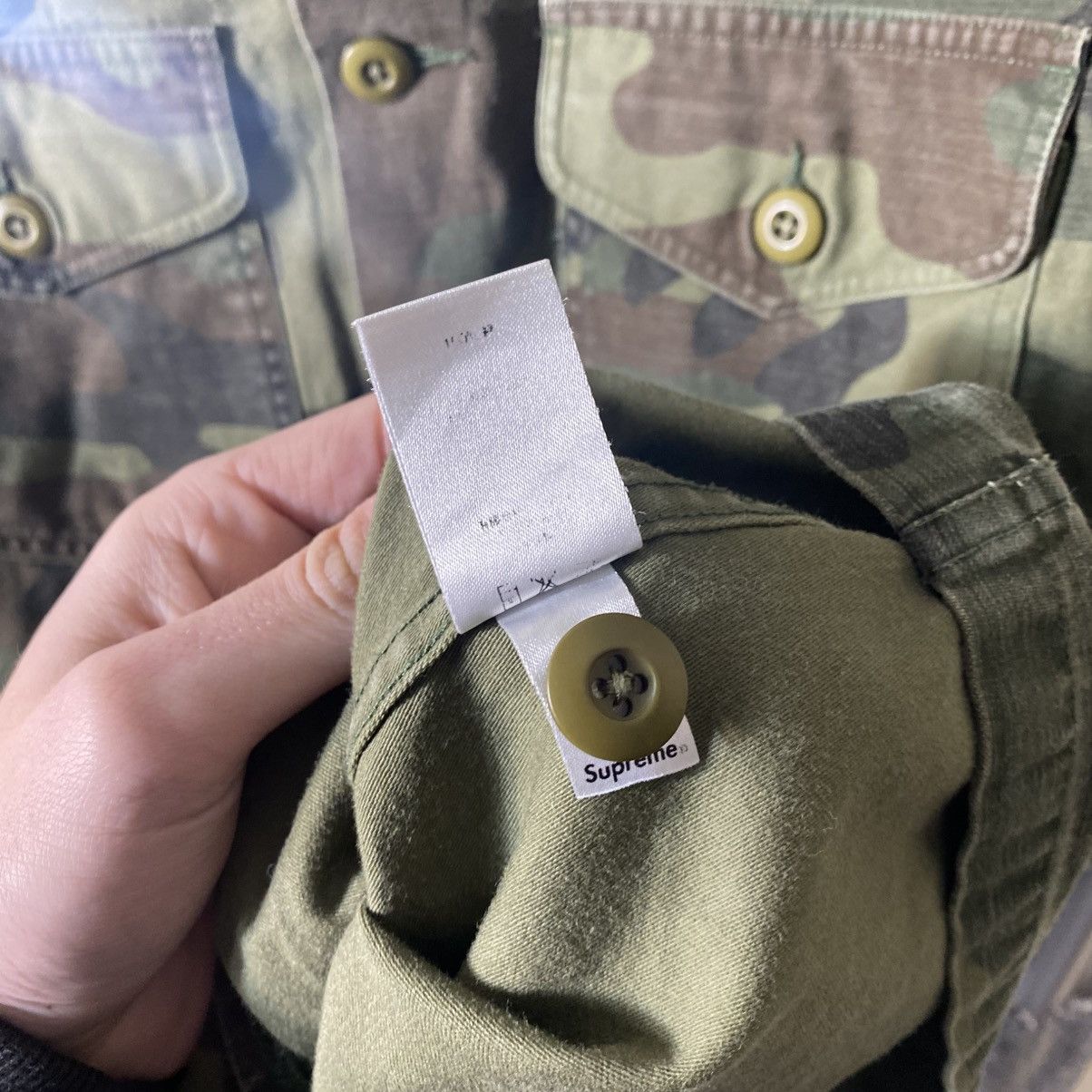 Supreme Supreme Camo Shirt Army Size US L / EU 52-54 / 3 - 9 Thumbnail