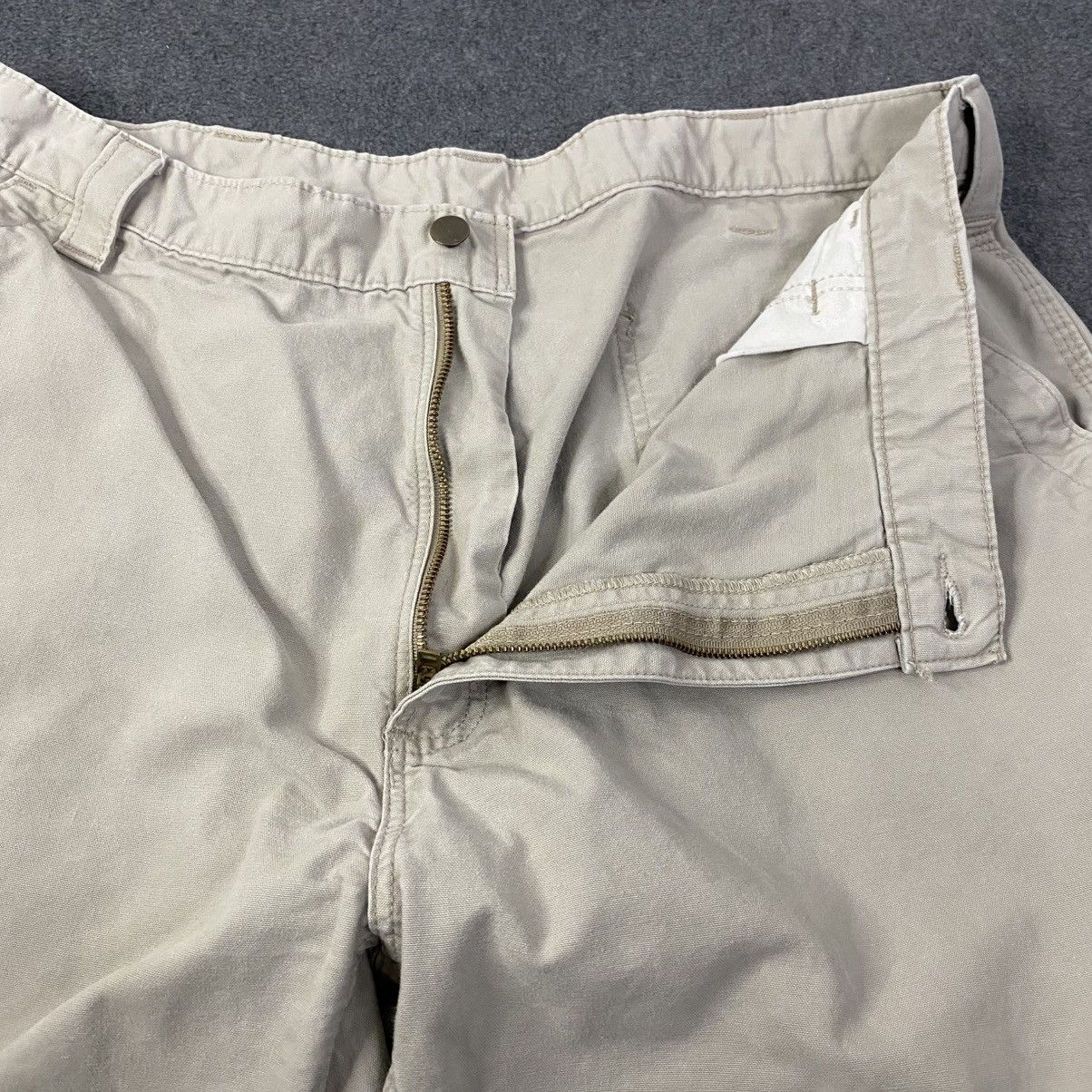 Carhartt Carhartt Carpenter Pants Mens Work Utility Beige 40x30 EUC Size US 40 / EU 56 - 4 Thumbnail