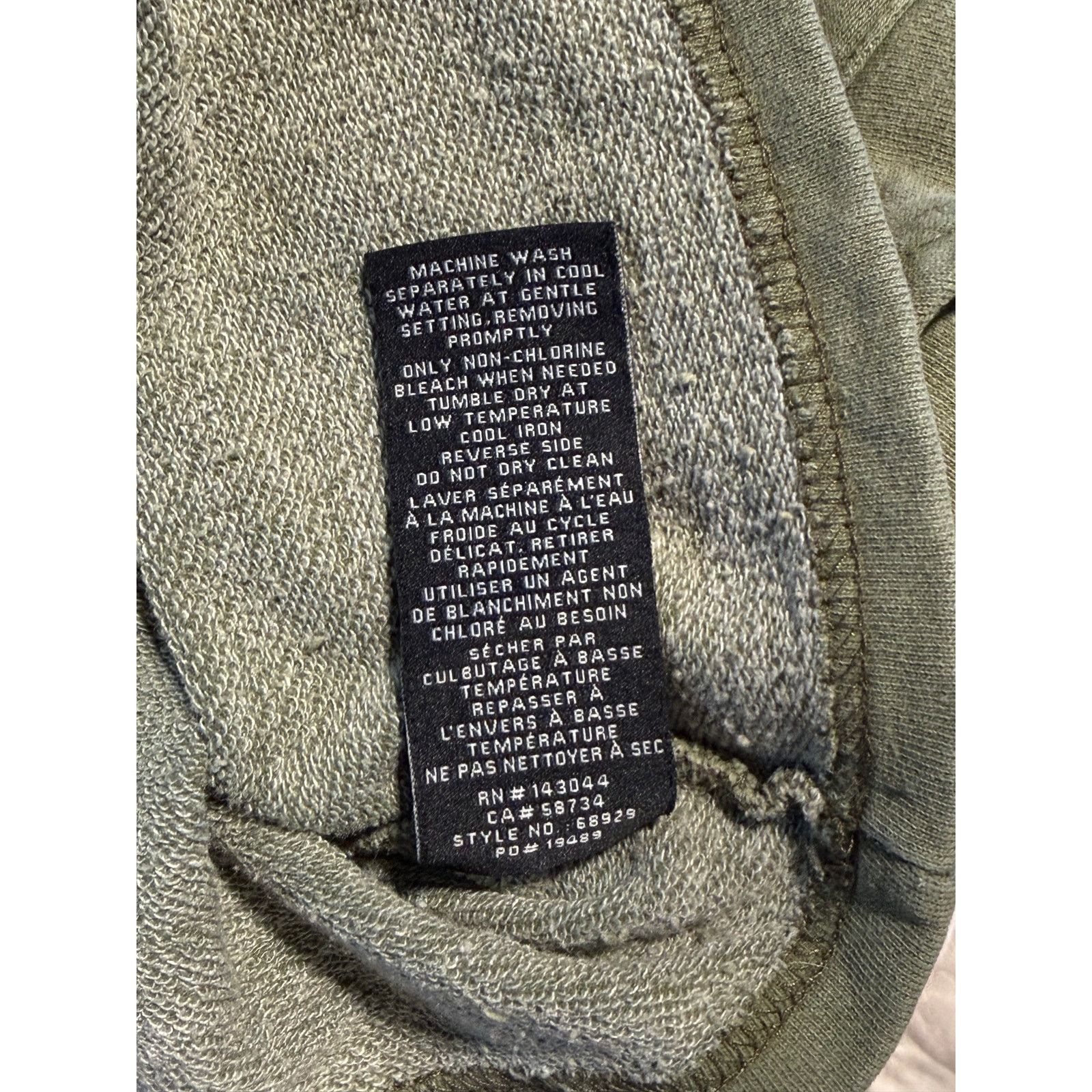 7 For All Mankind 7 For All Mankind Ruffle Crop Sweatshirt Olive Small Size S / US 4 / IT 40 - 4 Thumbnail