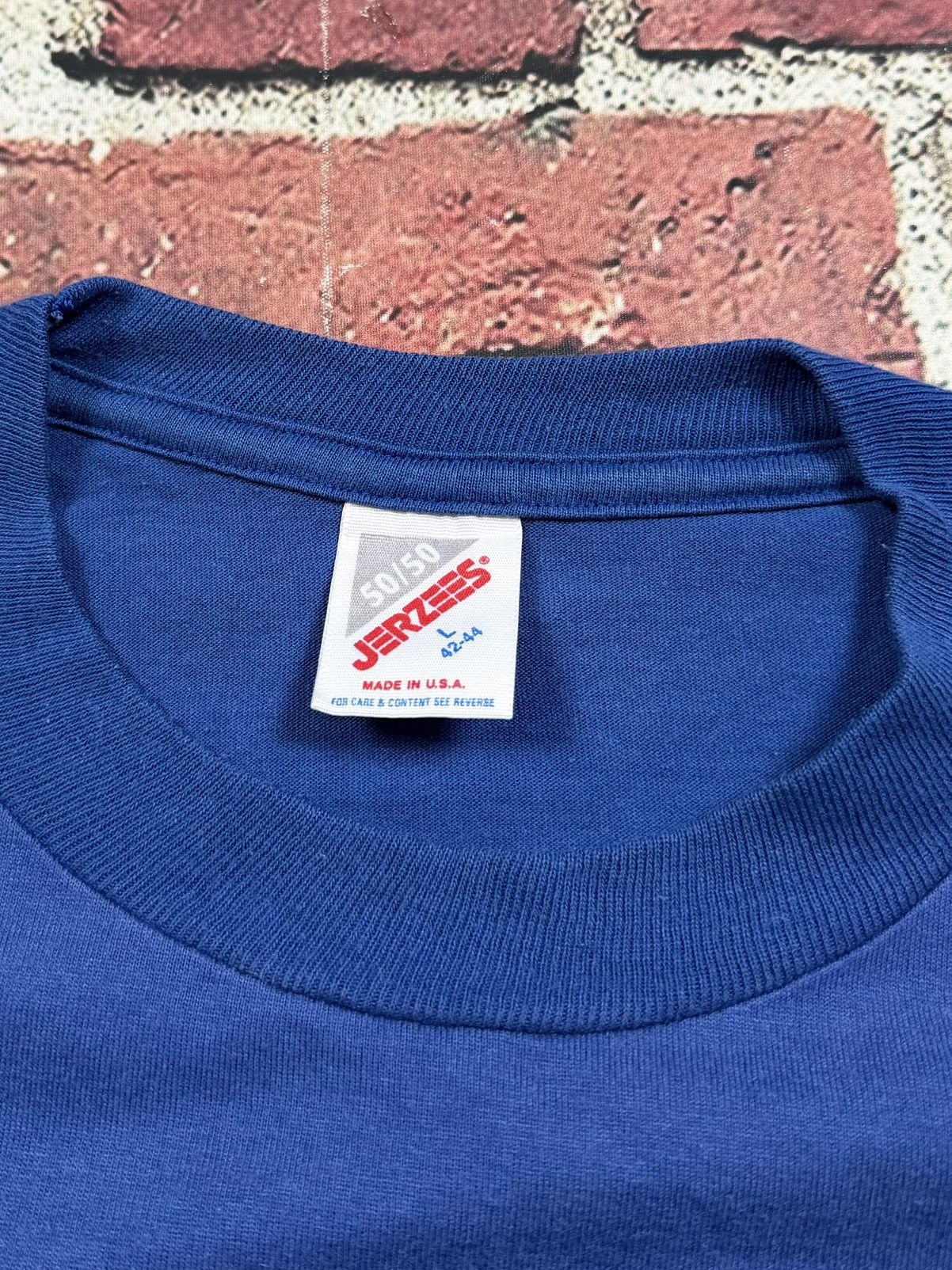 Jerzees Vintage Dad's Root Beer Soda Promo Blue T Shirt 80s 90s USA Size US L / EU 52-54 / 3 - 6 Thumbnail