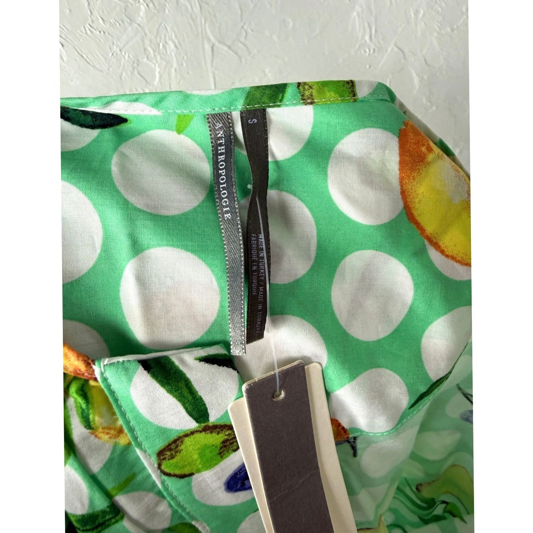 Anthropologie NEW Anthropologie Somerset Maxi Dress Small Cotton Pockets lemon Mint Y18 Size S / US 4 / IT 40 - 6 Thumbnail