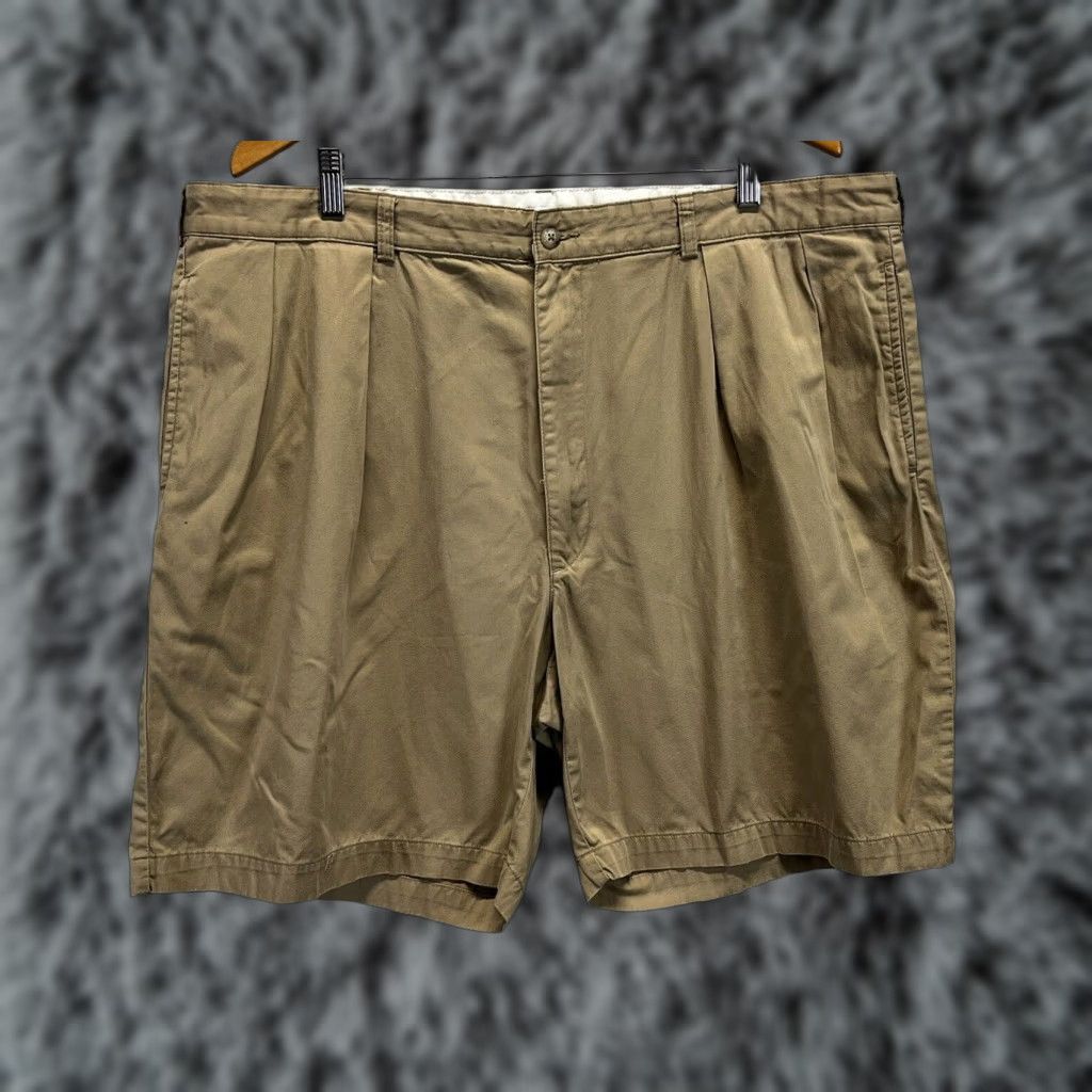 Ralph Lauren VINTAGE Ralph Lauren Chino Shorts 42 Pleated Khaki Mens Golf Size US XL / EU 56 / 4 - 1 Thumbnail