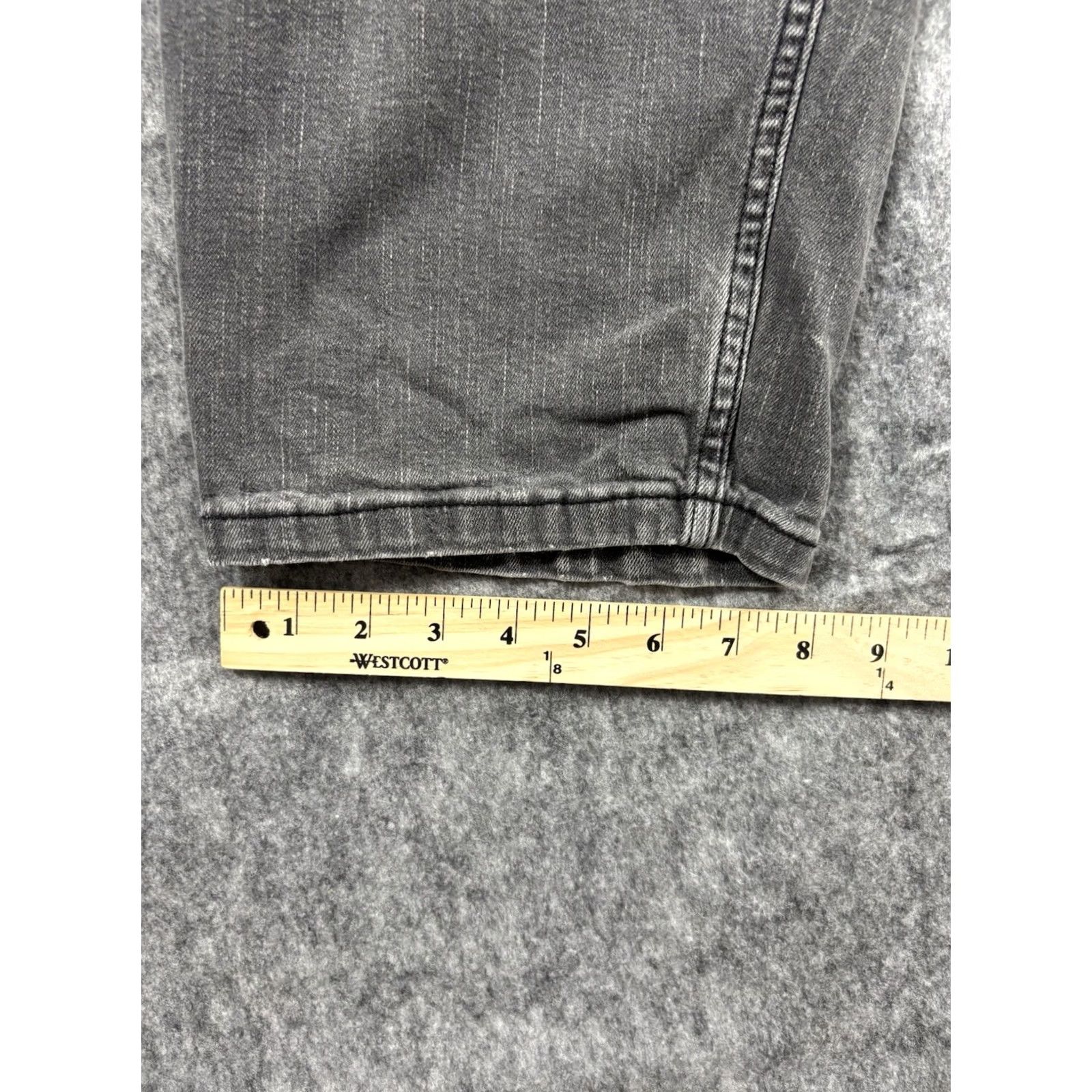 Vintage Harbor Bay Jeans Mens Black Regular Fit Stretch Denim 44x28 Big & Tall 90s Pockets Button Zipper Comfort 28in Inseam Size US 44 / EU 60 - 6 Thumbnail