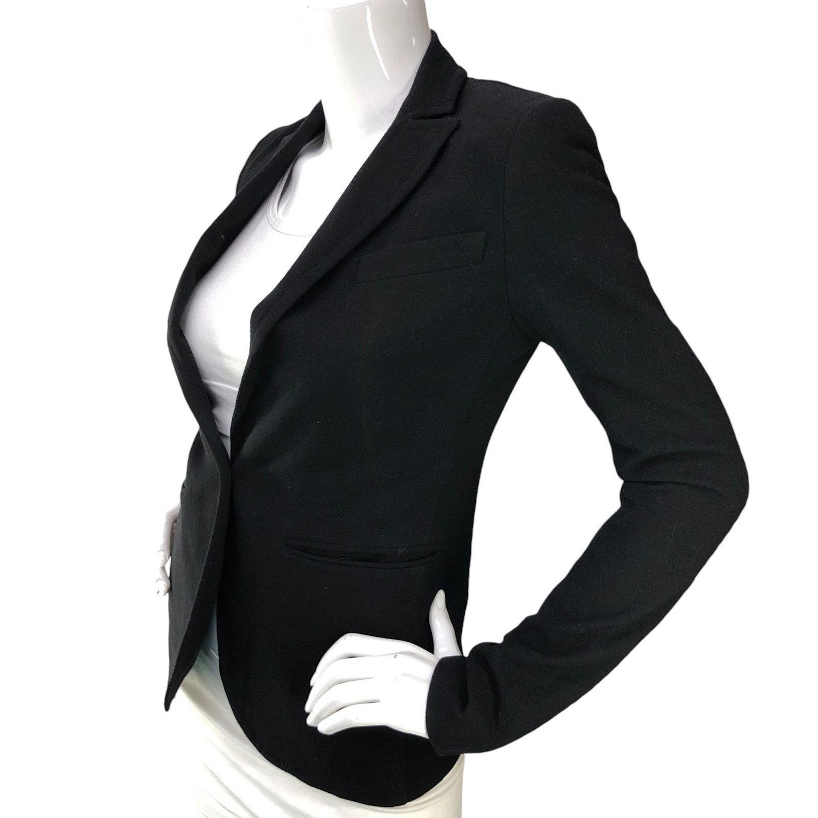 Theory Theory Women Size 0 Blazer Single Breasted Vintage Black Size XS / US 0-2 / IT 36-38 - 4 Thumbnail