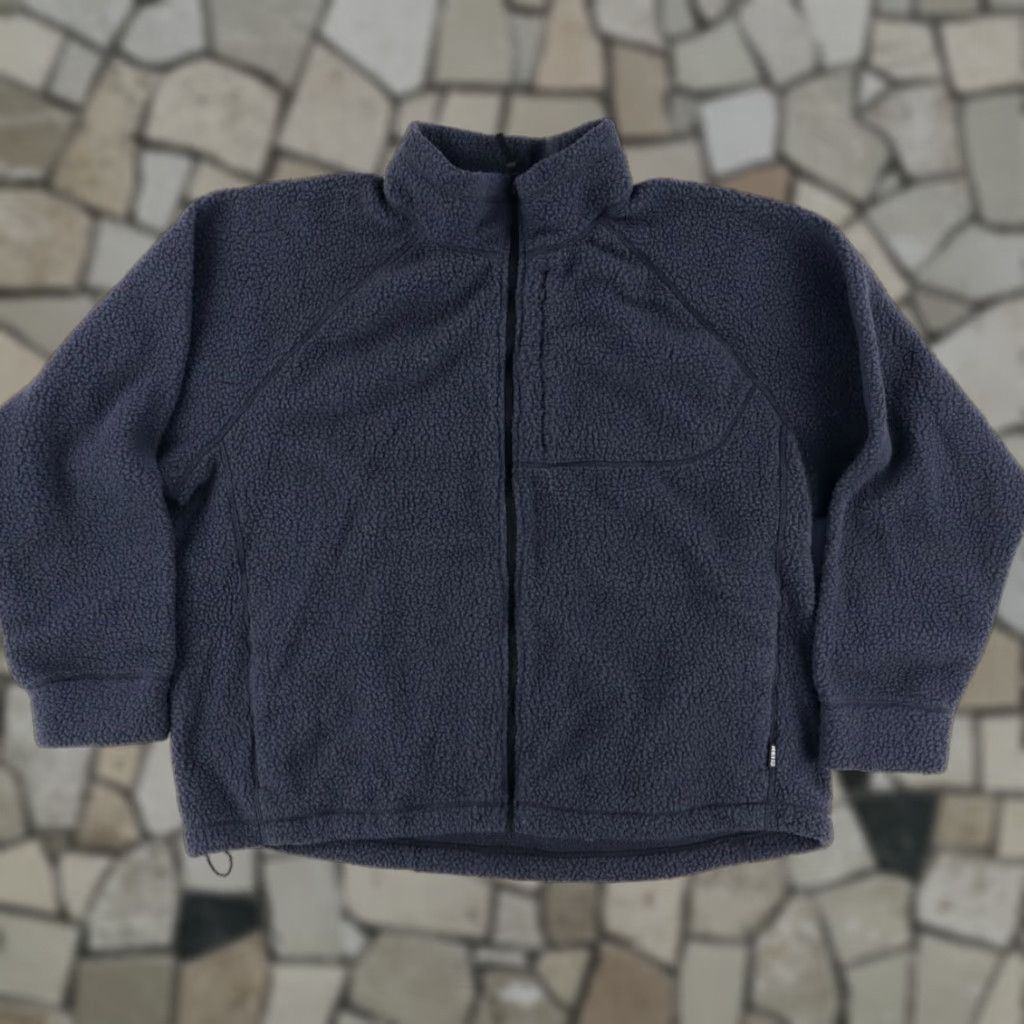Vintage REI Deep Pile Full Zip Solid Mock Jacket Navy Men's 2XL Size US XXL / EU 58 / 5 - 1 Thumbnail