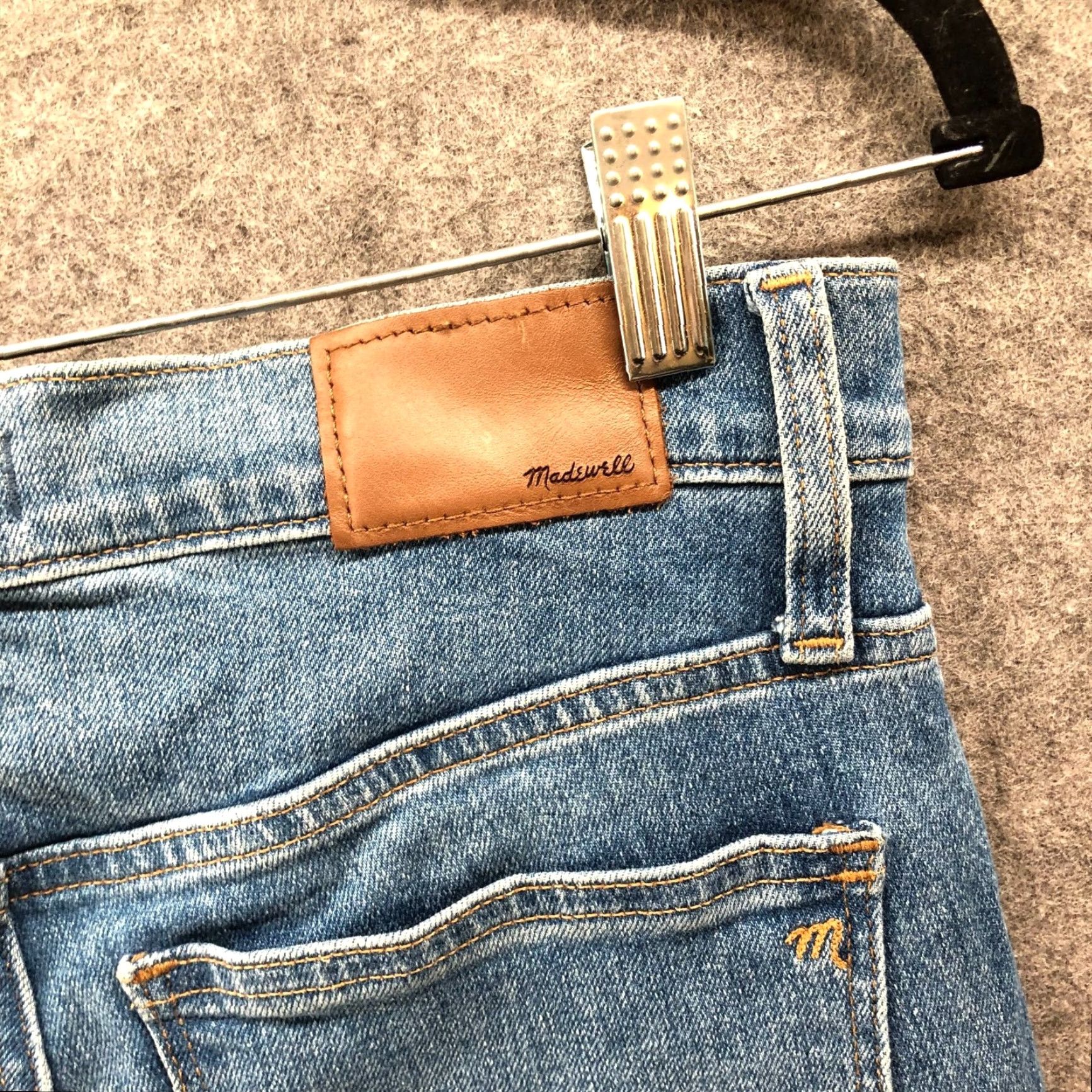 Madewell Madewell Jeans Womens 28 Dewitt Wash Blue 10" High Rise Skinny Button Fly Denim Stretch 5-Pocket Vintage? No (adjusted) Size 28" / US 6 / IT 42 - 6 Thumbnail