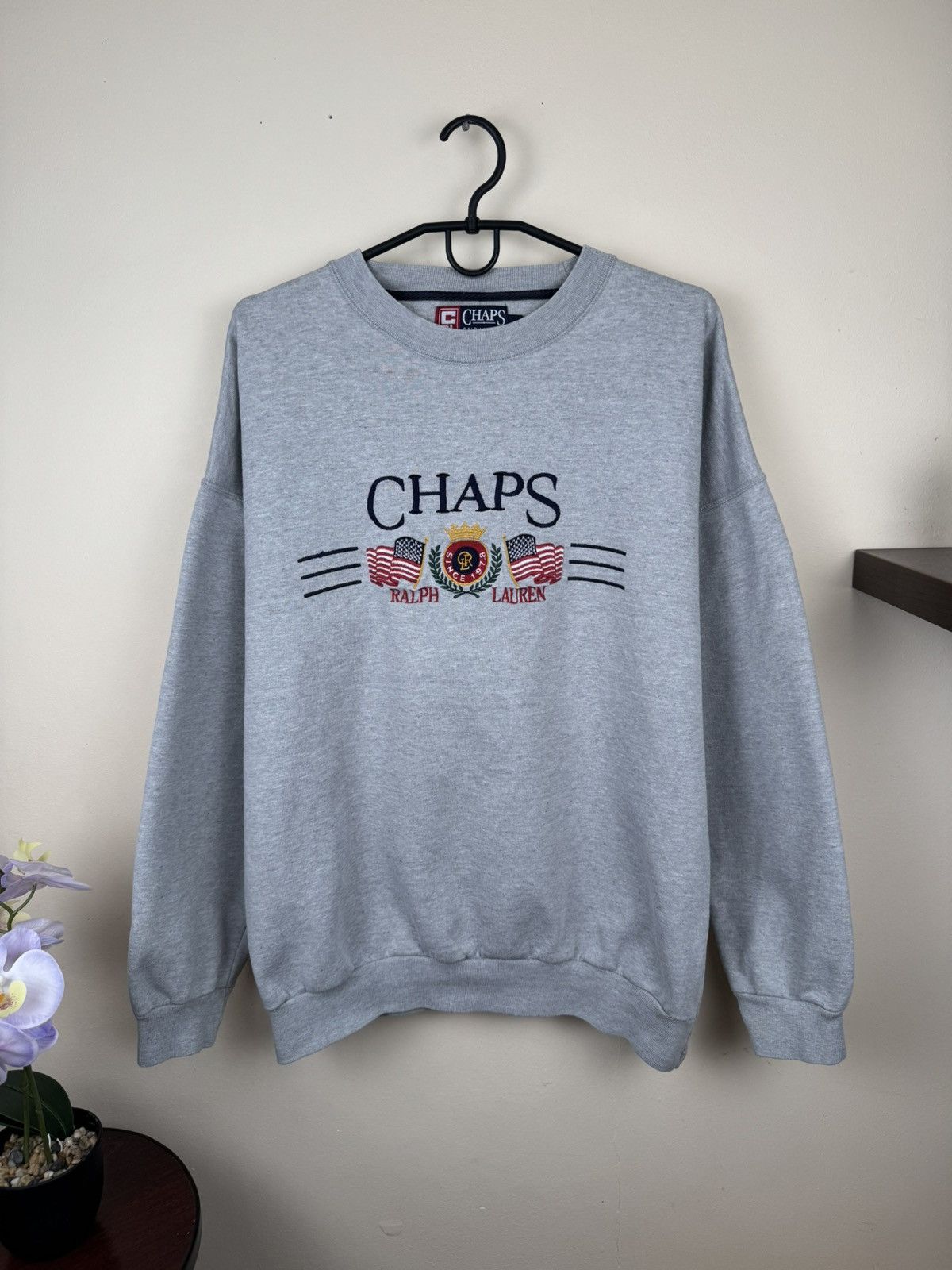 Chaps Ralph Lauren Vintage Chaps Ralph Lauren Sweatshirt Gray XL Streetwear Size US XL / EU 56 / 4 - 3 Thumbnail