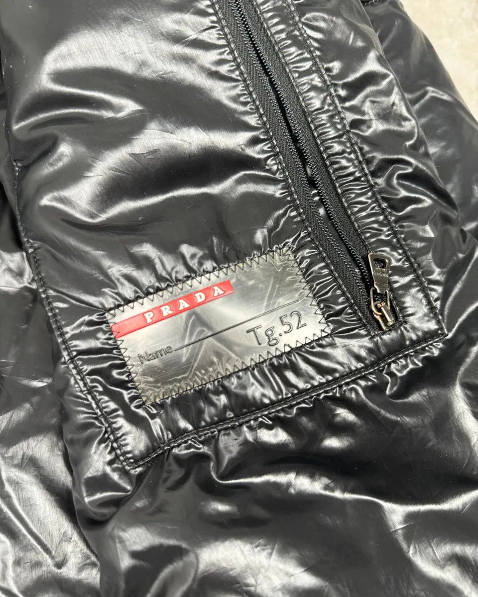 Prada 2000s Prada Linea Rossa Black Nylon Puffer Jacket Size US L / EU 52-54 / 3 - 12 Thumbnail