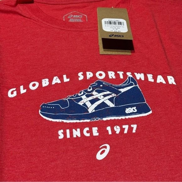 Asics NWT ASICS 1977 SPORTSWEAR TEE RUNNING APPAREL SZ LARGE L Size US L / EU 52-54 / 3 - 4 Thumbnail