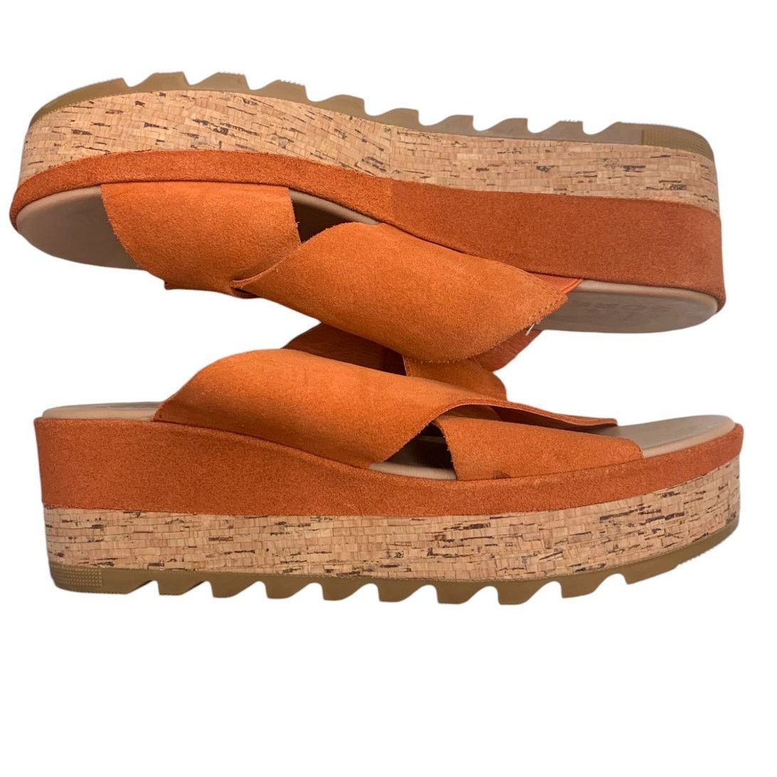 SOREL SOREL Sandal Cameron Flatform Mule Suede Orange SZ 7.5 Size US 7.5 / IT 37.5 - 7 Thumbnail