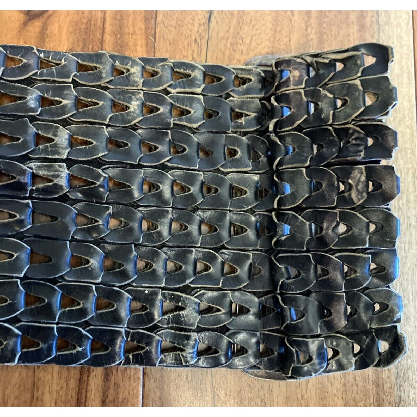Other Vtg 1950s UNITED AIRLINES Leather Kidney Black Belt Aviator Size ONE SIZE - 21 Thumbnail
