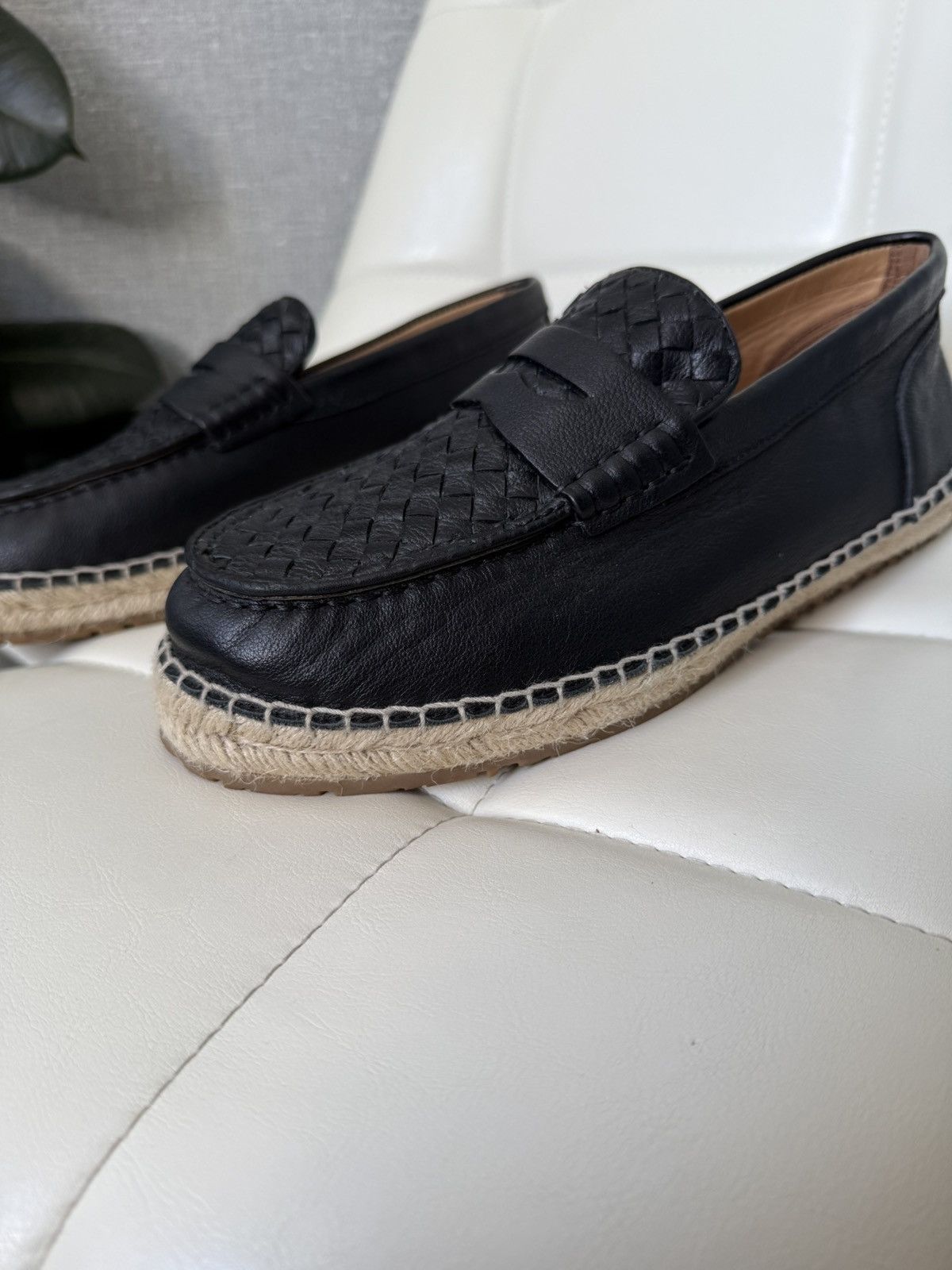 Bottega Veneta Bottega Veneta Woven Leather Loafers Shoes Espadrille Sole Size US 8 / EU 41 - 3 Thumbnail