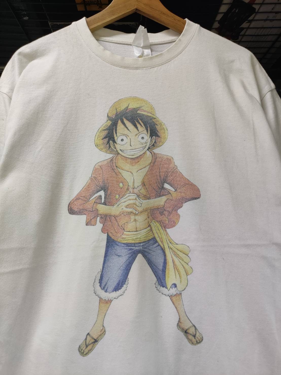 Vtg 00's One Piece "Monkey D Luffy" Character Promo T-Shirt