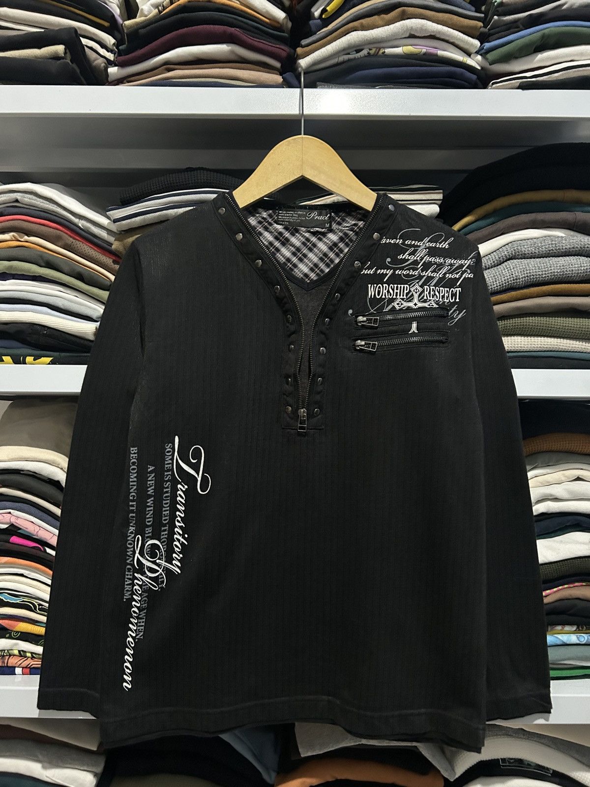 Japanese Brand Y2K Prack ifsixwasnine style longsleeve Size US M / EU 48-50 / 2 - 1 Thumbnail