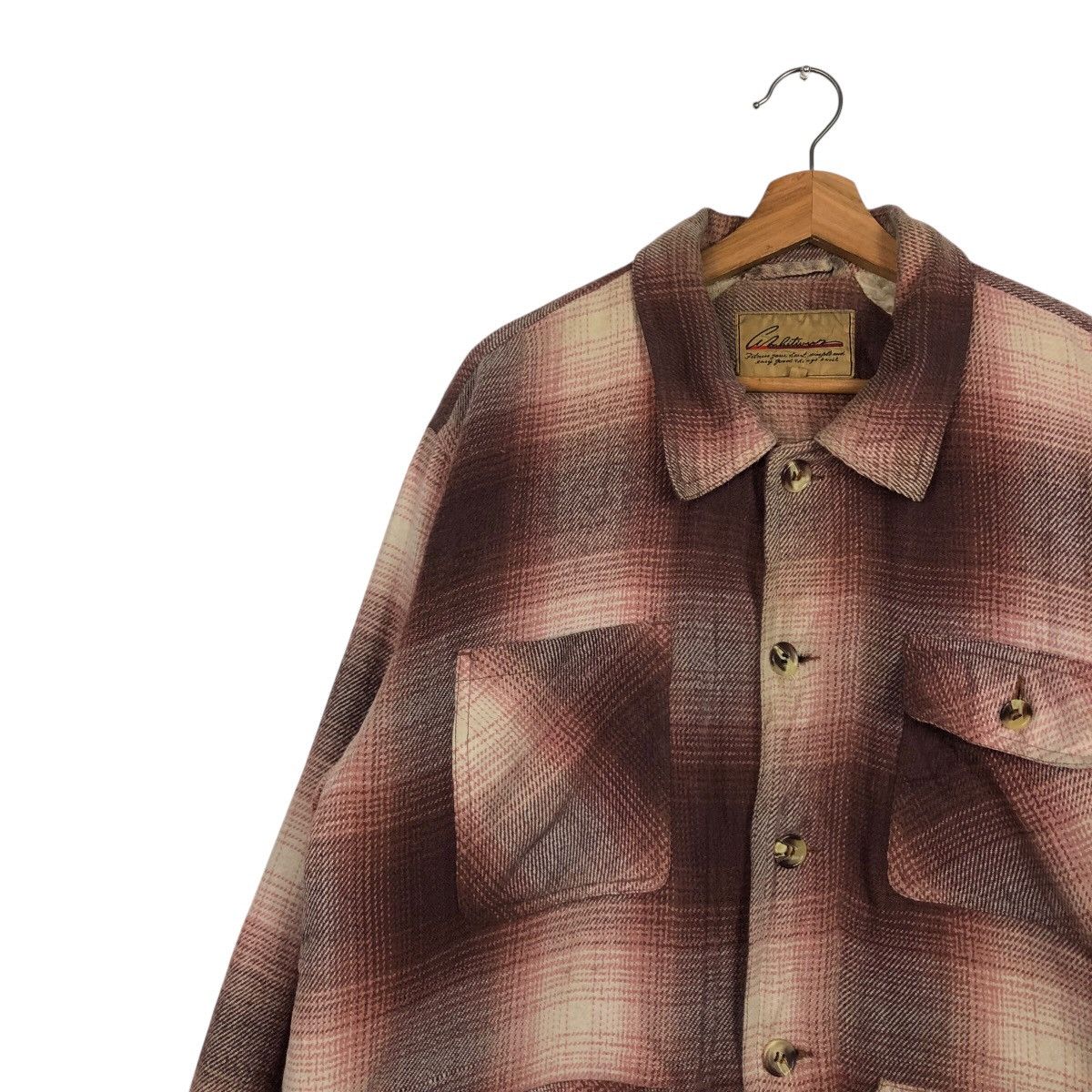 Hysteric Glamour 📌Vintage Shirt Button Jacket Shearling Tartan Design Size US L / EU 52-54 / 3 - 8 Thumbnail