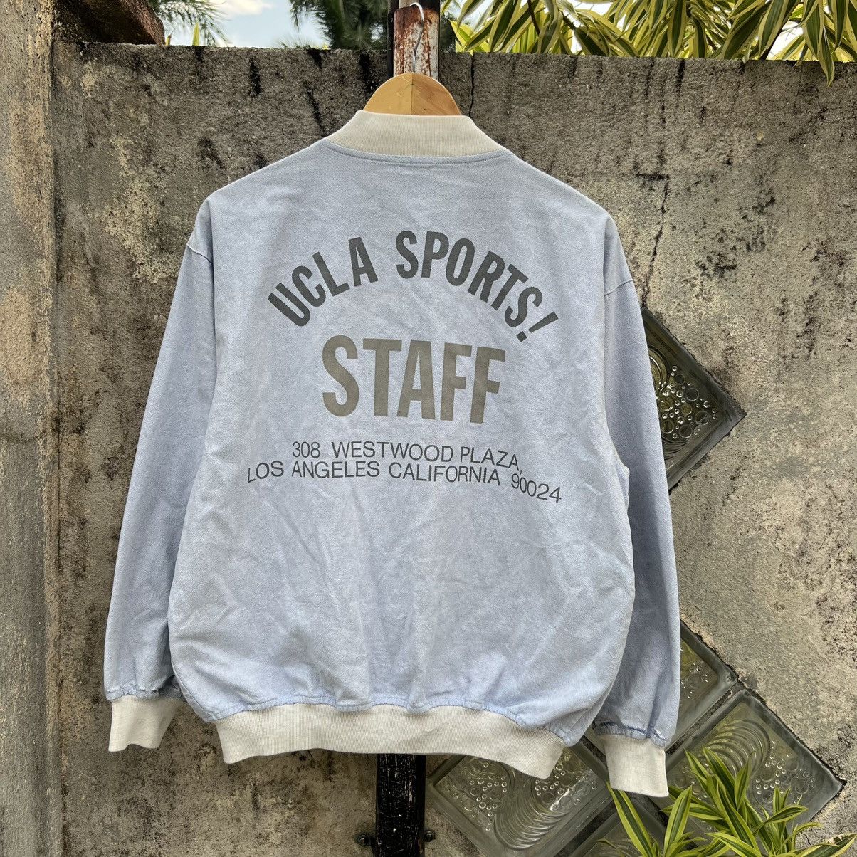 Vintage “VINTAGE” UCLA STAFF DISTRESS ZIP UP BLUE JACKET Size US M / EU 48-50 / 2 - 14 Thumbnail