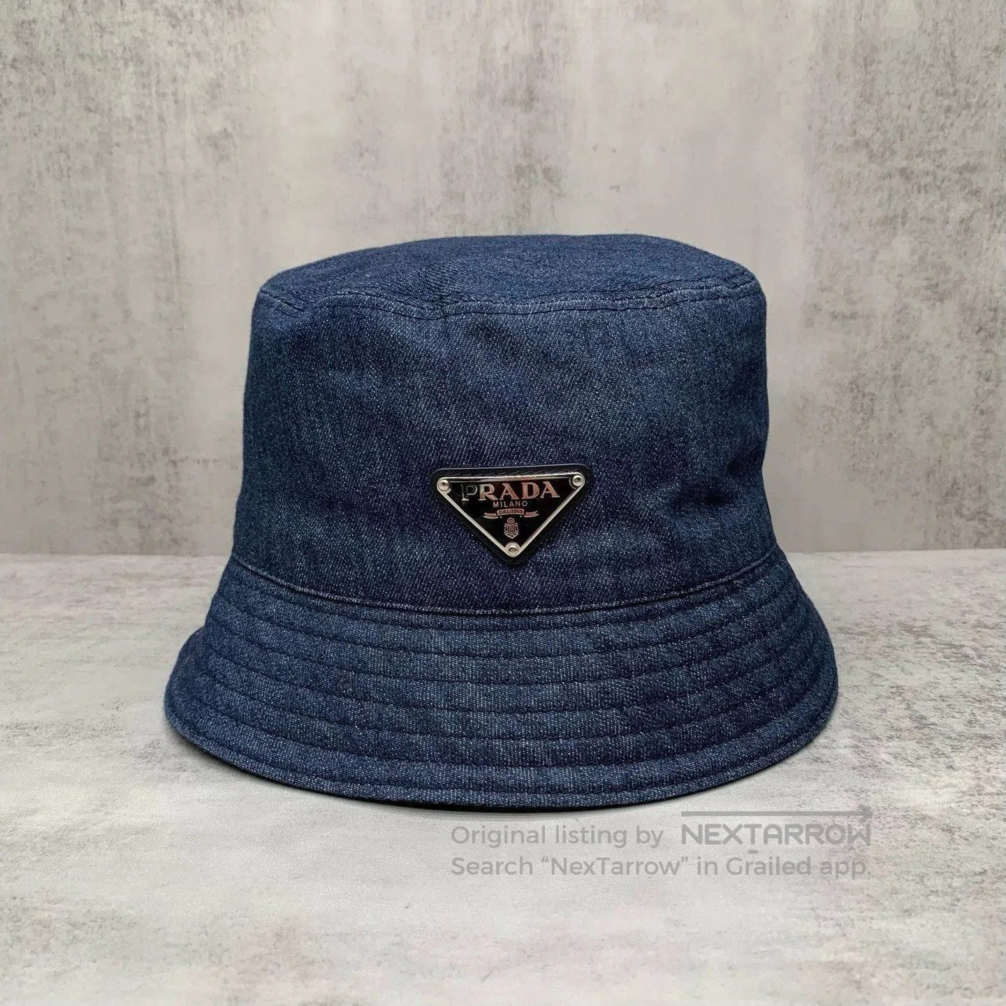 Prada Prada Blue Denim Bucket Hat. Size ONE SIZE - 1 Thumbnail