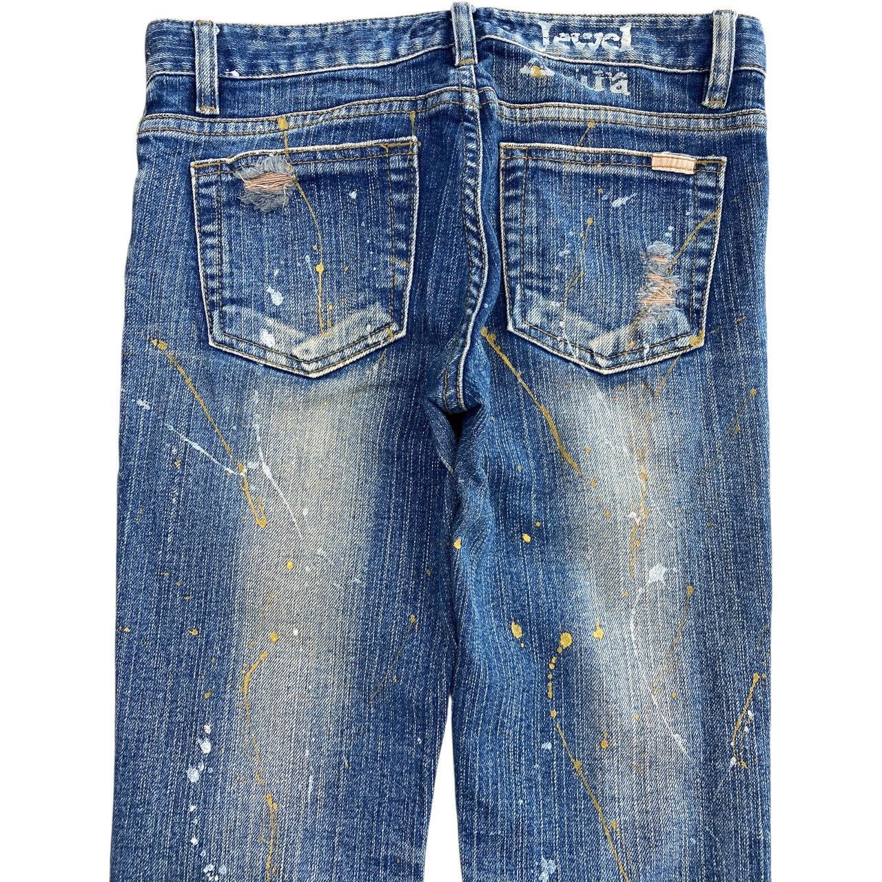Japanese Brand Vintage Japanese Brand Painted Distress Style Jeans Size US 29 - 4 Thumbnail