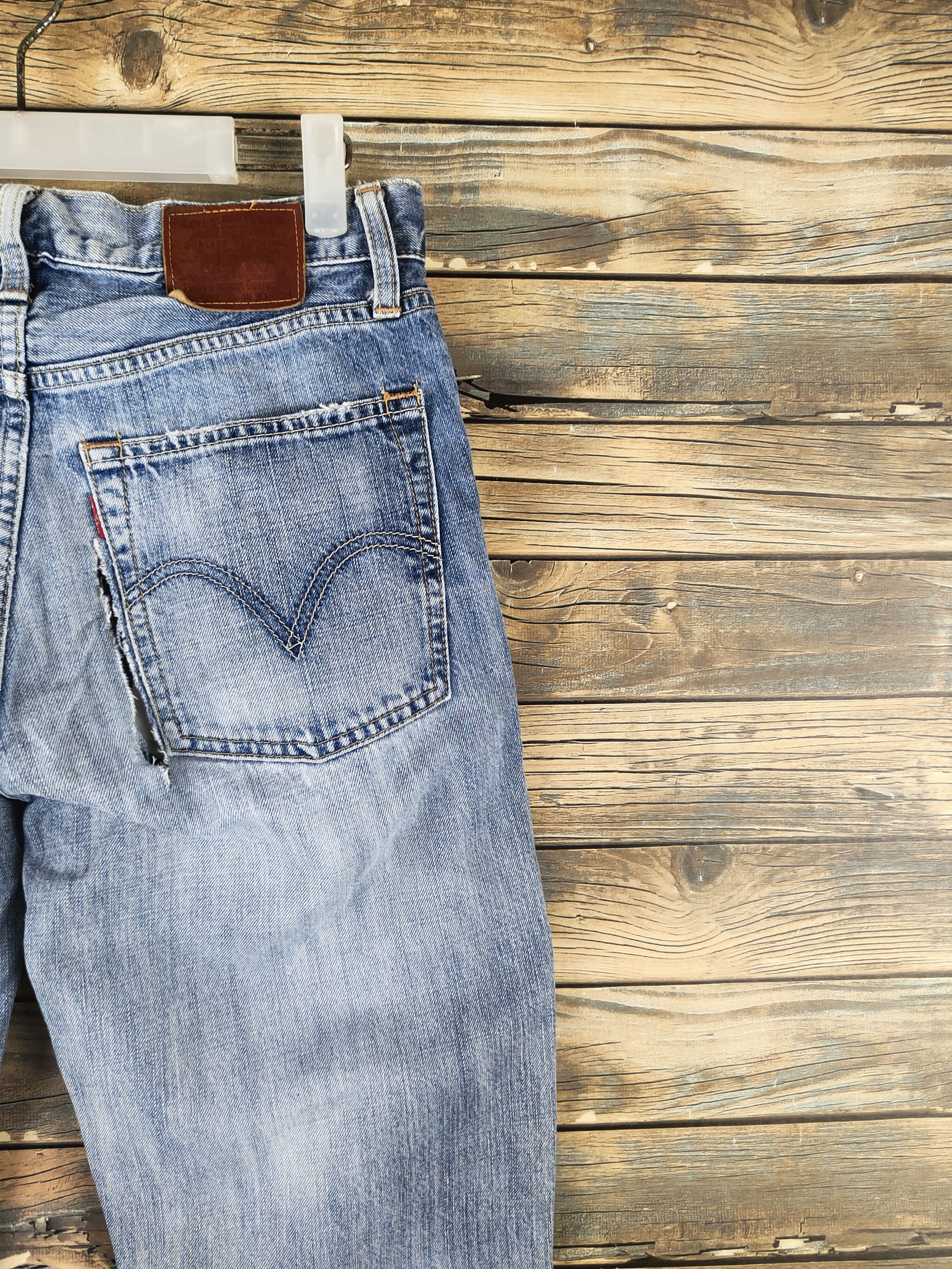 Levi's 502 Levi's Blue Distressed Ripped Jeans #S2849 Size US 30 / EU 46 - 12 Thumbnail