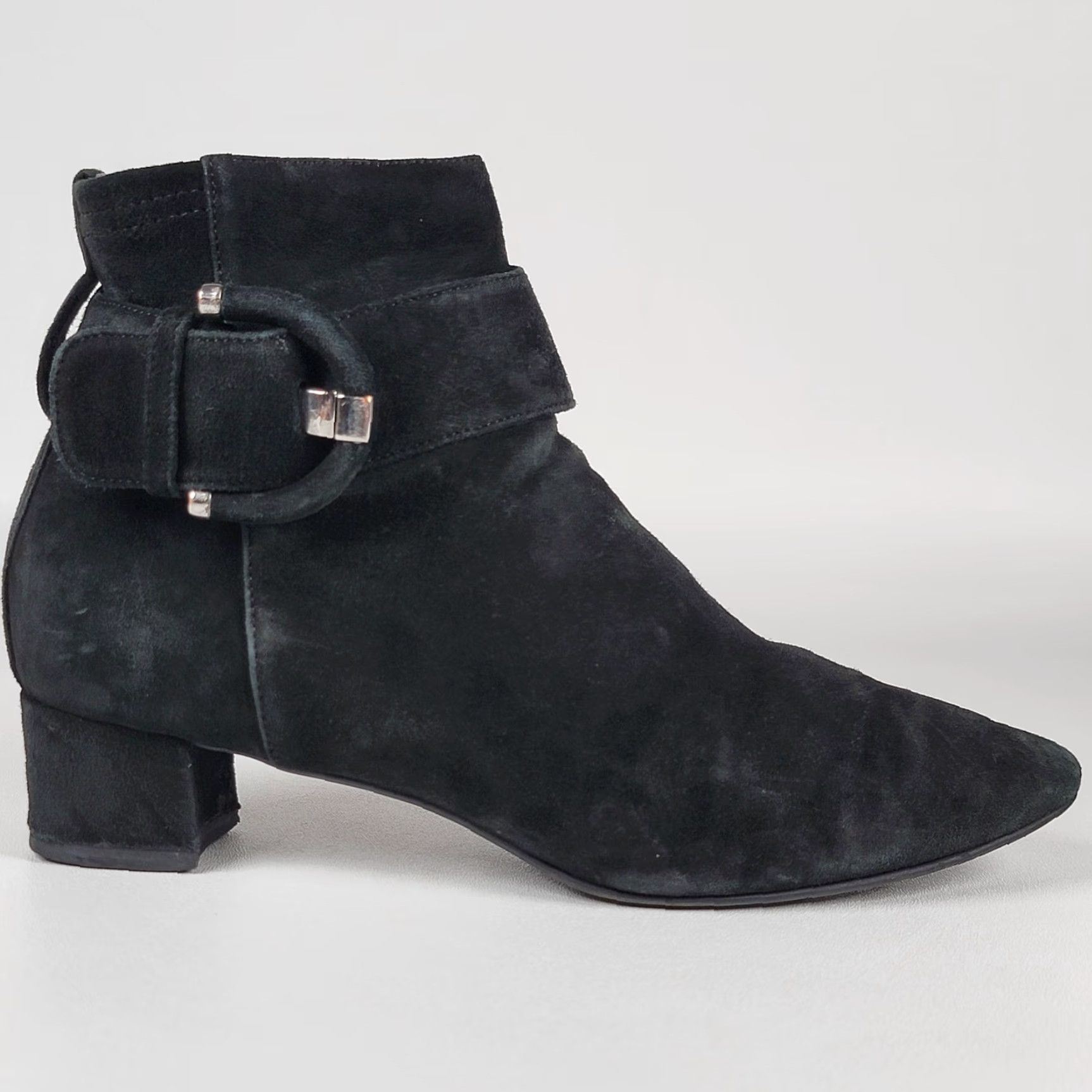Aquatalia Aquatalia Women's Size 8 Black Suede Ankle Boots Made Italy Size US 8 / IT 38 - 4 Thumbnail