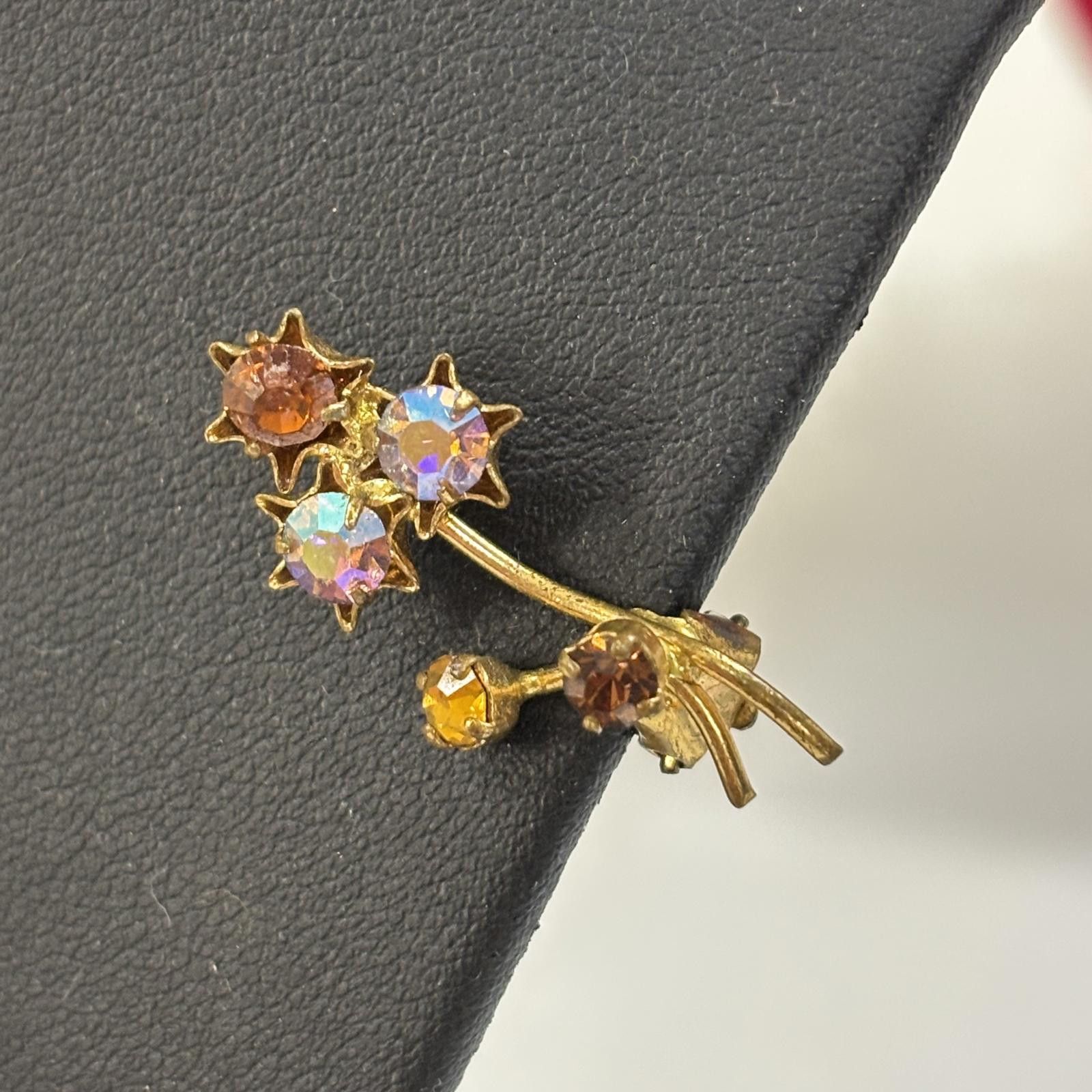 Other Vtg 50s Austria crystal gold tone brooch & earrings set Size ONE SIZE - 5 Thumbnail