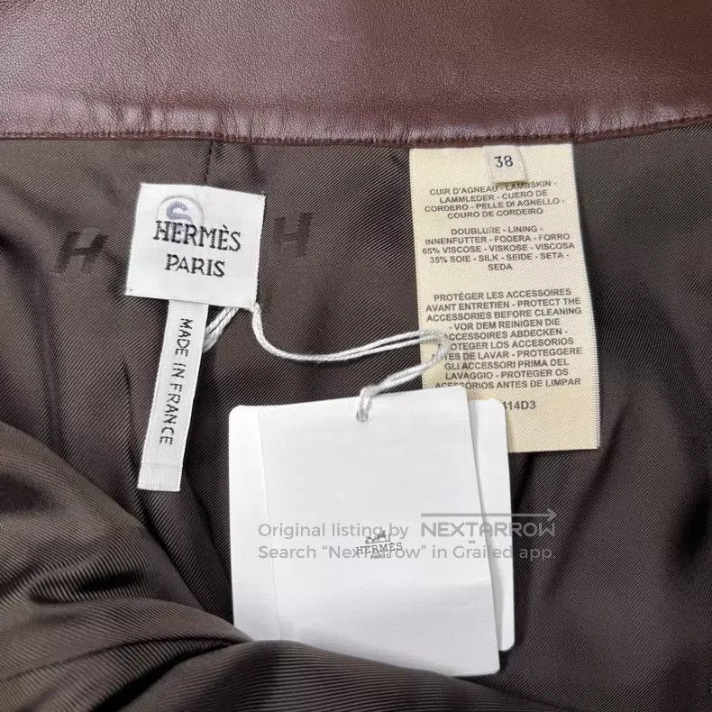 Hermes Hermes Burgundy Sheepskin Waist Chain Short Pants Size 25" / US 0 / IT 36 - 5 Thumbnail