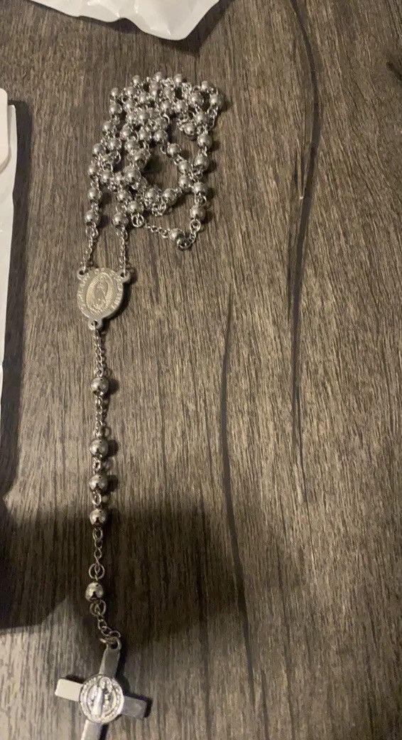 Vintage Chrome hearts inspired cross rosary Size ONE SIZE - 2 Thumbnail