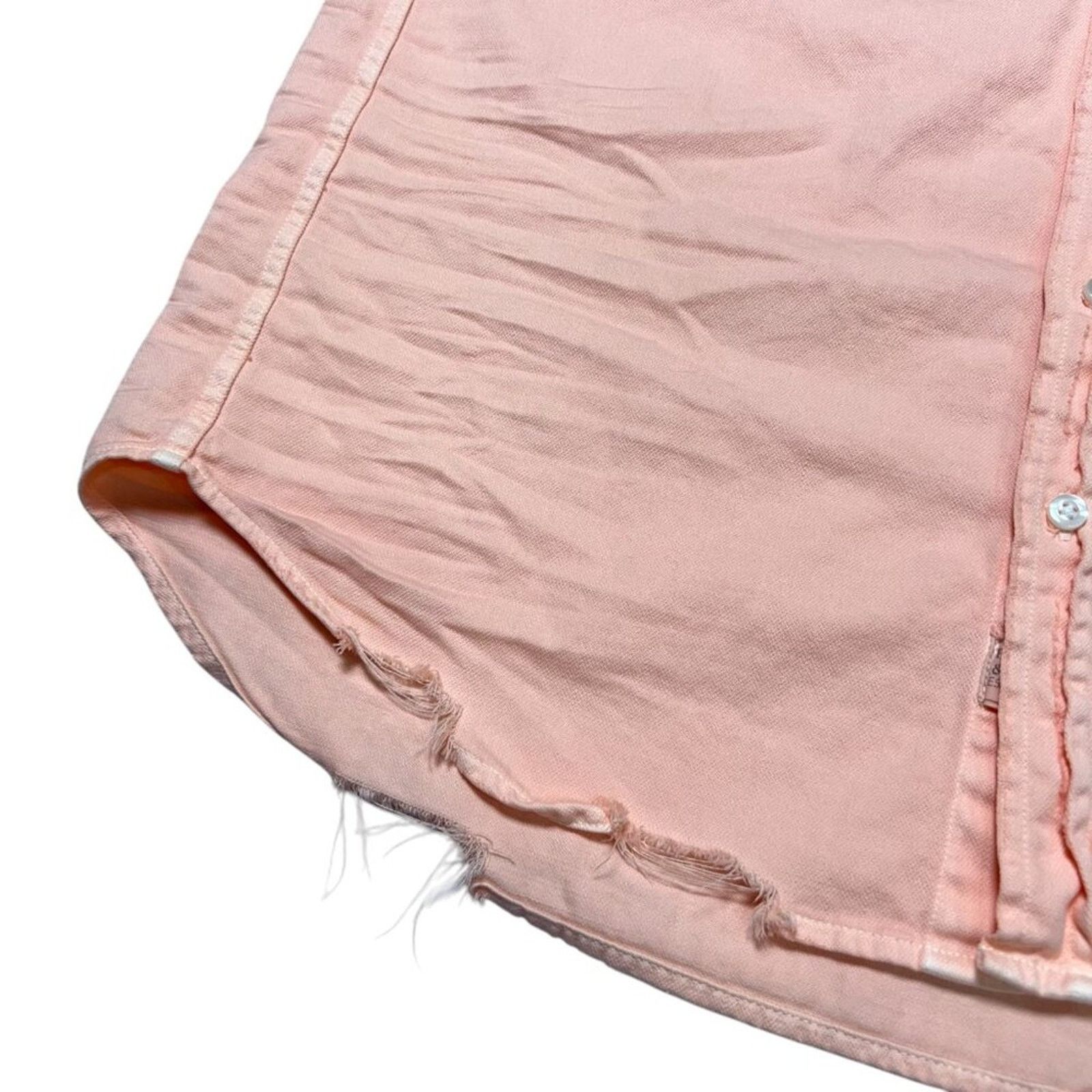 Frank & Eileen Frank & Eileen Mary Denim Shirtdress XXS Peach Pink Size XXS / US 00 / IT 34 - 7 Thumbnail