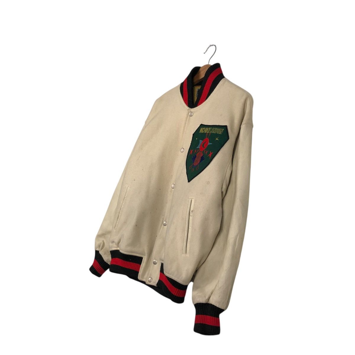 Japanese Brand 🔥VINTAGE BOMBER JACKET MICHIKO KOSHINO BIG LOGO BACKHIT Size US M / EU 48-50 / 2 - 5 Thumbnail