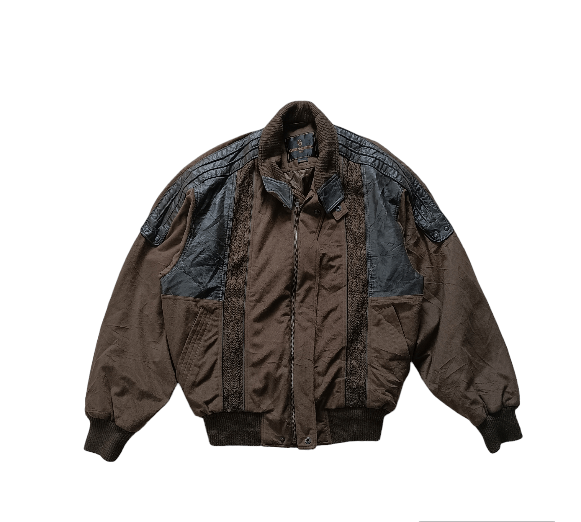 ジャケット・アウター Gianni Valentino short leather bomber Gianni Valentino × Valentino Vintage gianni valentino bomber