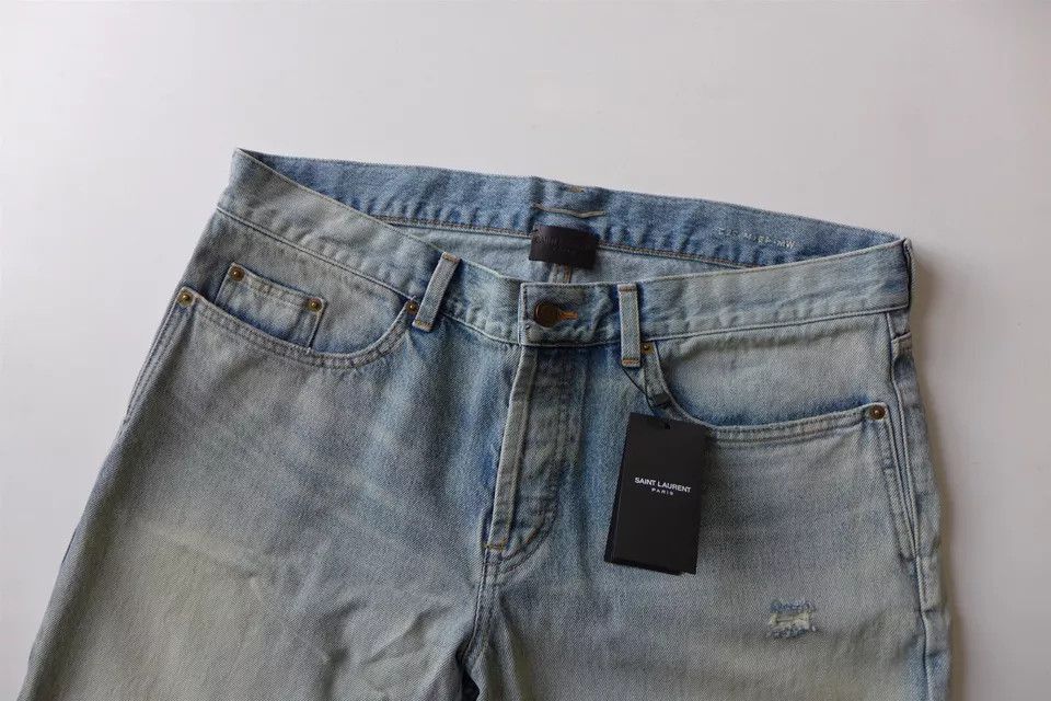 Saint Laurent Paris o1bcso1str0924 Etienne Pants in Blue Size US 30 / EU 46 - 7 Thumbnail
