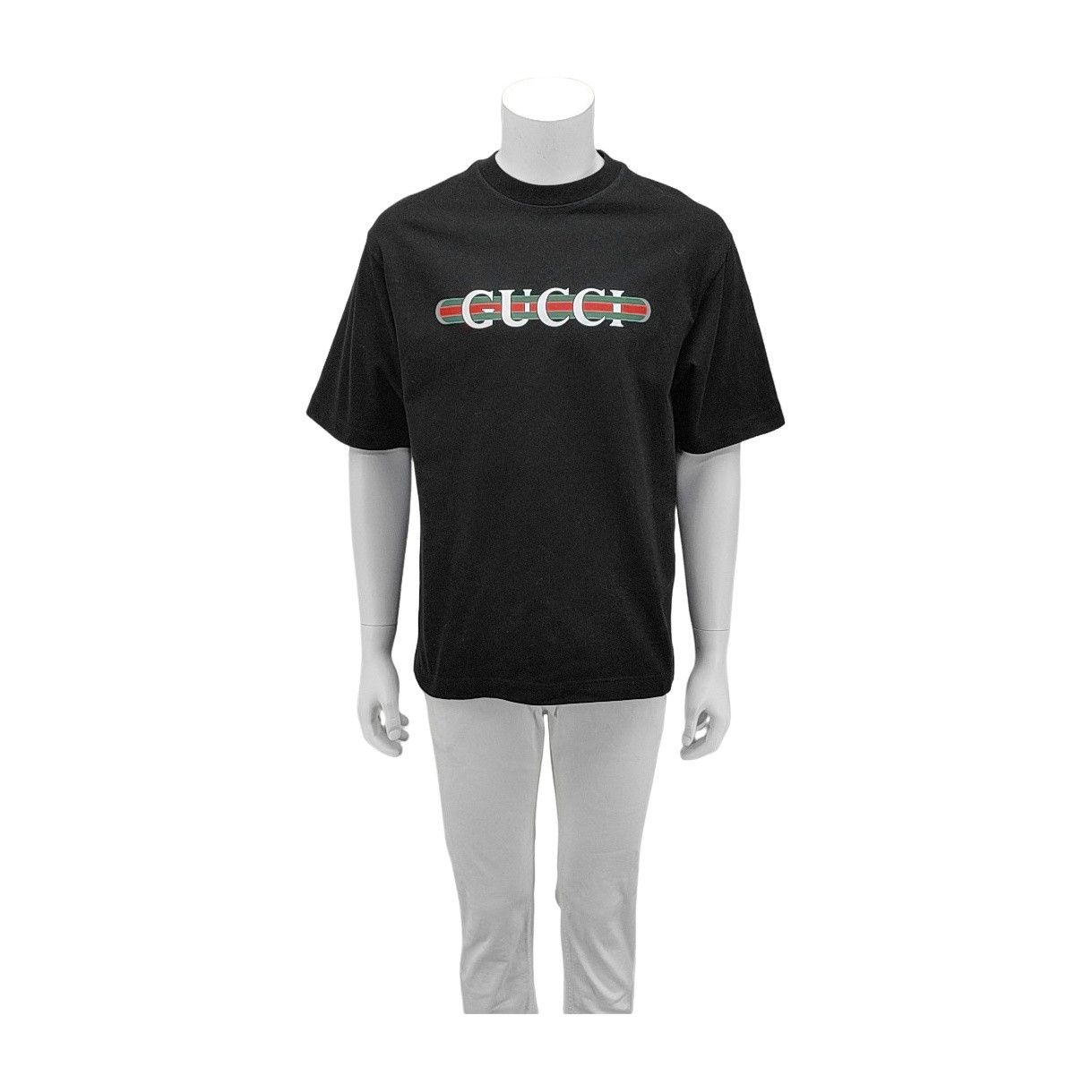 Gucci Gucci Logo Print Cotton T-Shirt Size S Size US S / EU 44-46 / 1 - 1 Thumbnail