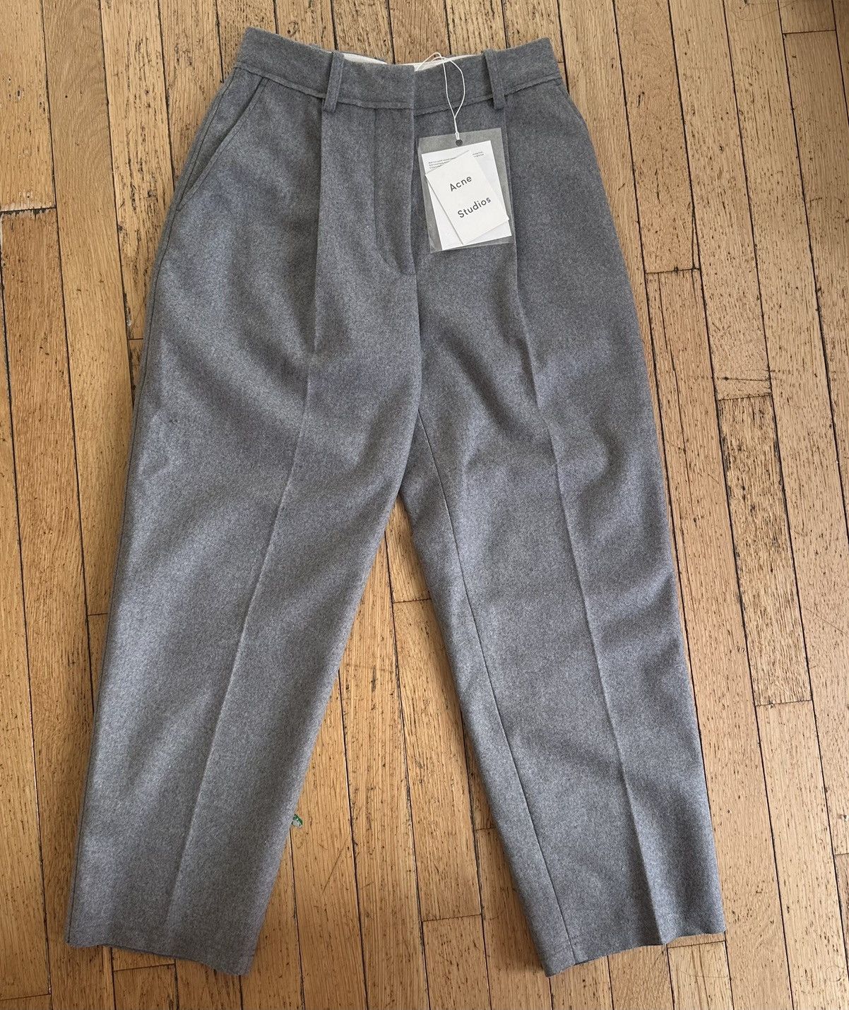 Acne Studios ACNE STUDIOS grey wool trousers NWT Size 24" / US 00 / IT 34 - 2 Thumbnail