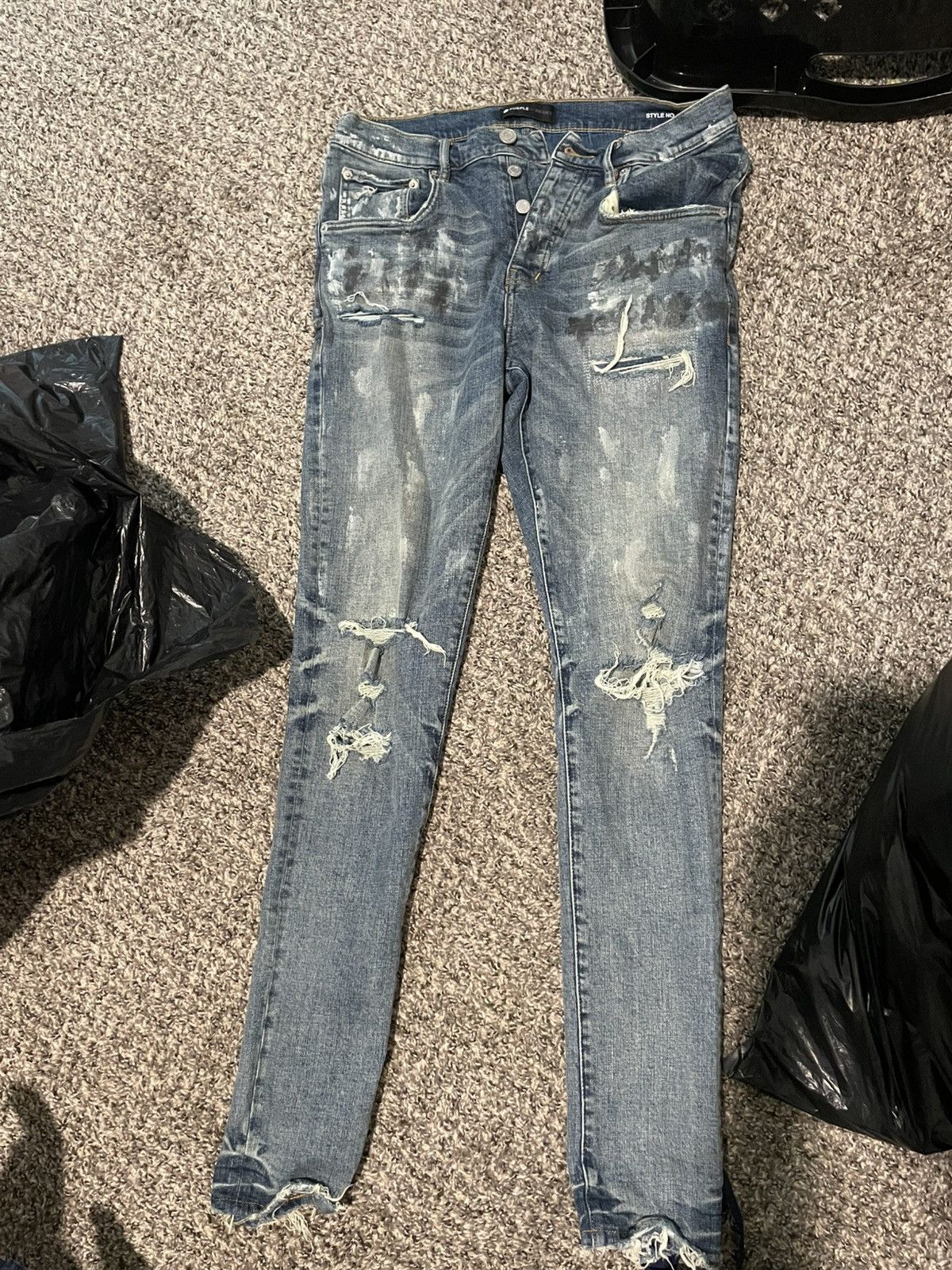 Purple Brand Purple Jeans No P002 Size US 31 - 1 Thumbnail