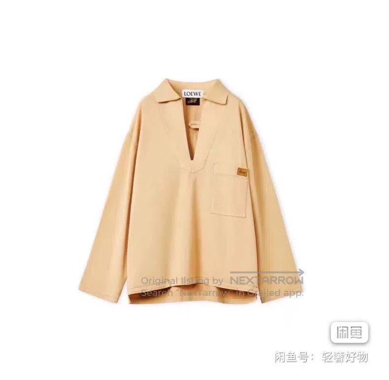 Loewe LOEWE Paulas Ibiza Series Long Sleeve Shirt with Chest Poc Size US L / EU 52-54 / 3 - 4 Thumbnail
