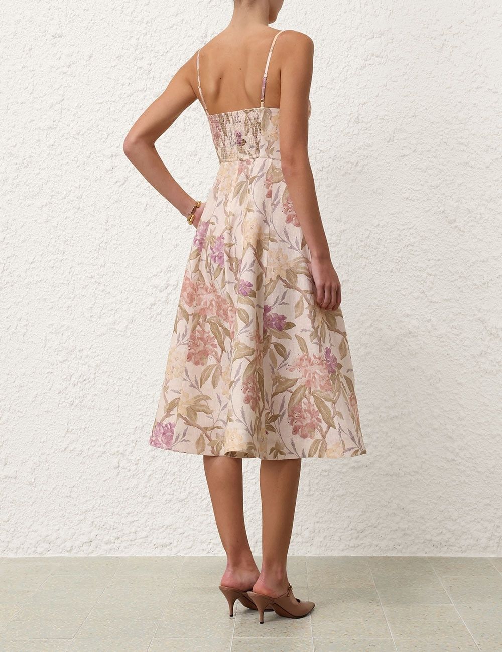 Zimmermann oc11z0825 Illustration Picnic Dress in Multicolor Size S / US 4 / IT 40 - 4 Thumbnail
