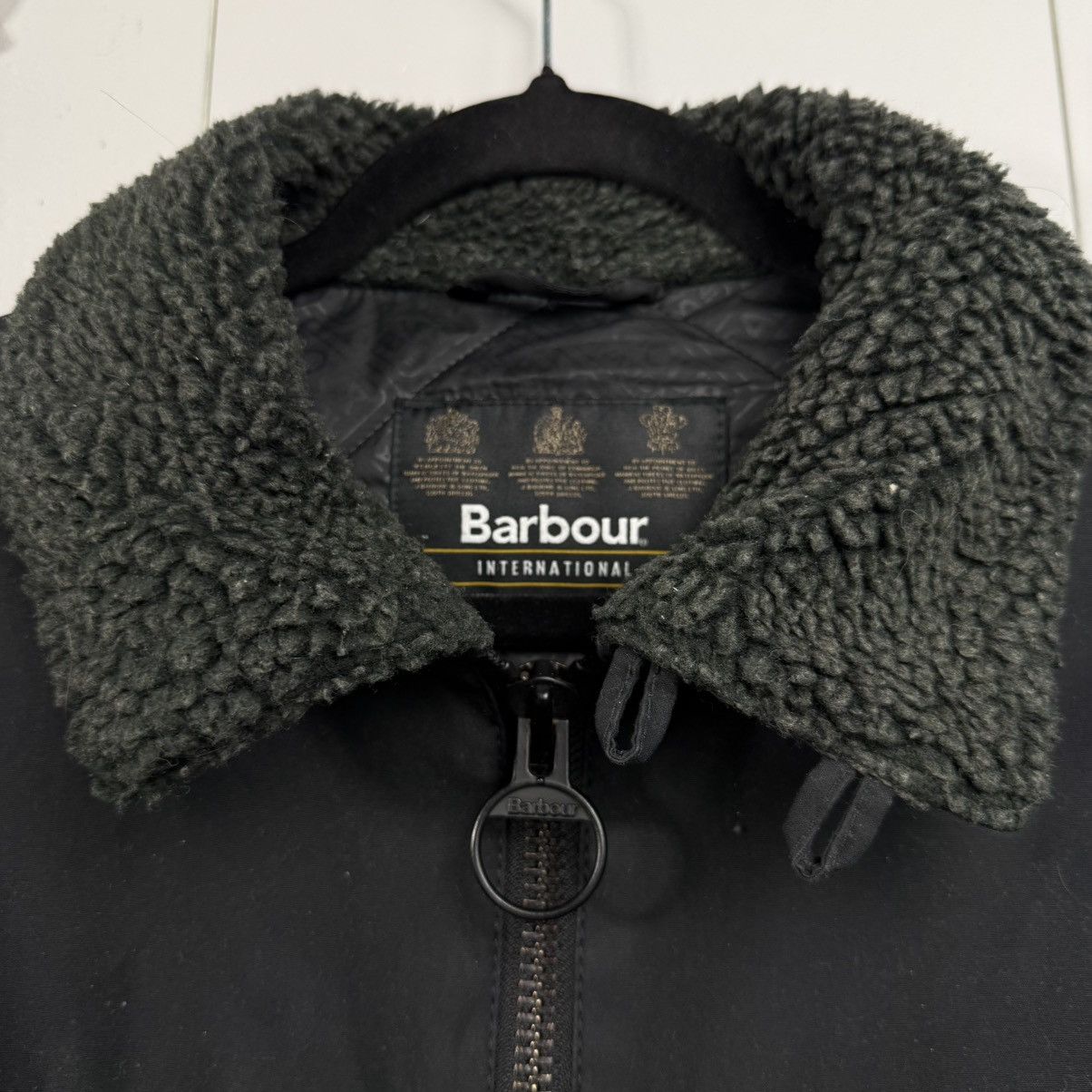 Barbour Vintage Barbour Biker Wax Binder Jacket Bomber Fur Size US L / EU 52-54 / 3 - 5 Thumbnail