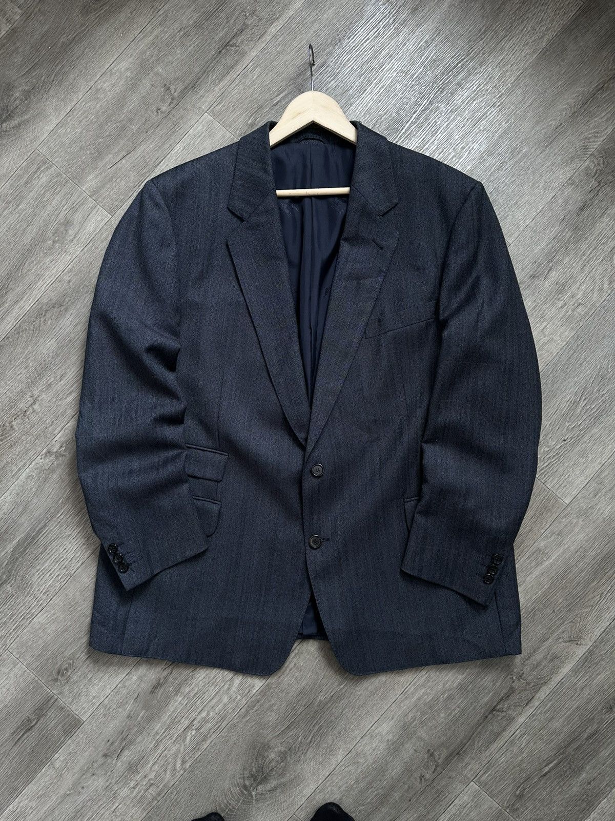 Burberry × Vintage 🫧Burberry’s Wool Blazer Vintage Size US XL / EU 56 / 4 - 2 Thumbnail