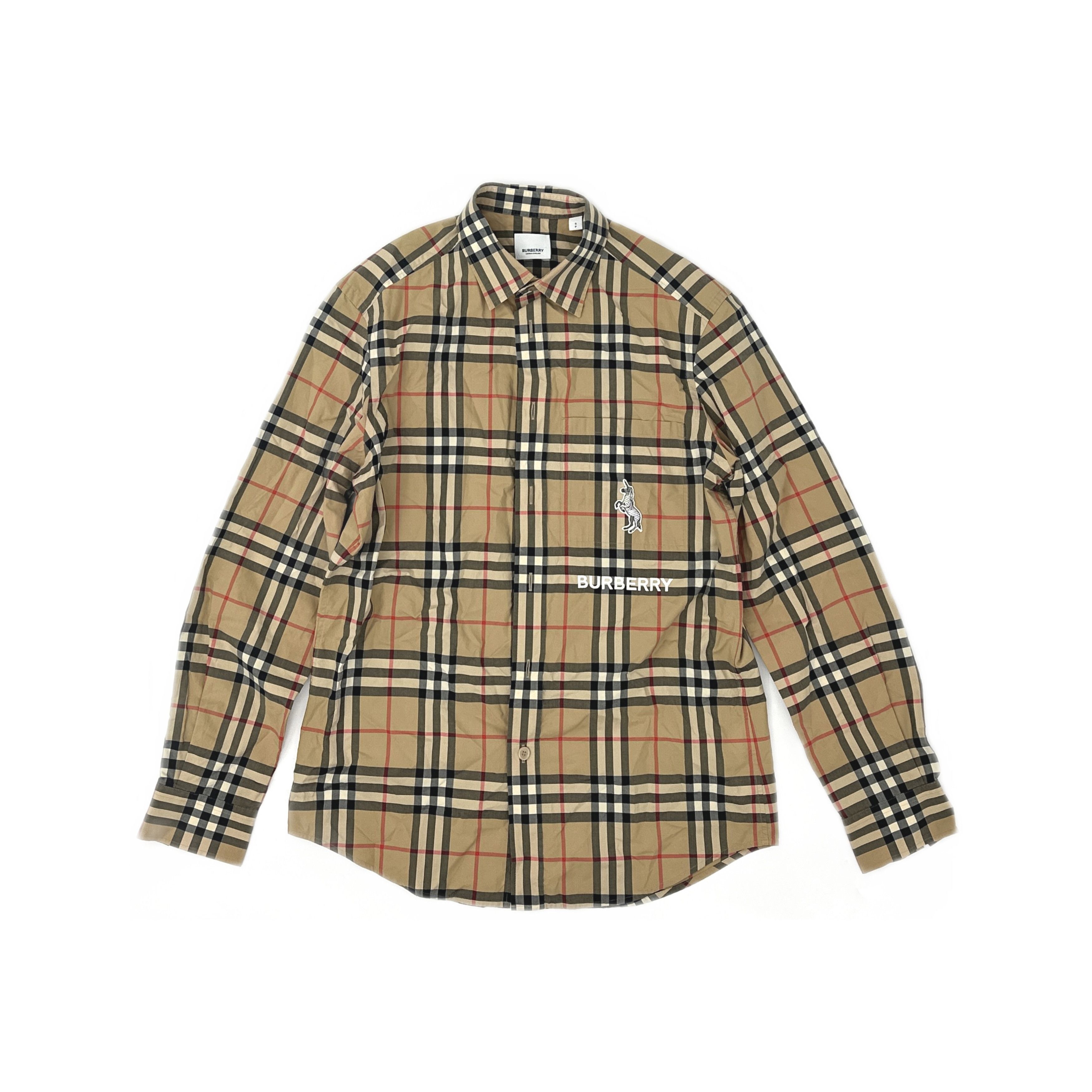 Burberry Burberry Unicorn Embroidered Check Shirt Size S Size US S / EU 44-46 / 1 - 1 Thumbnail