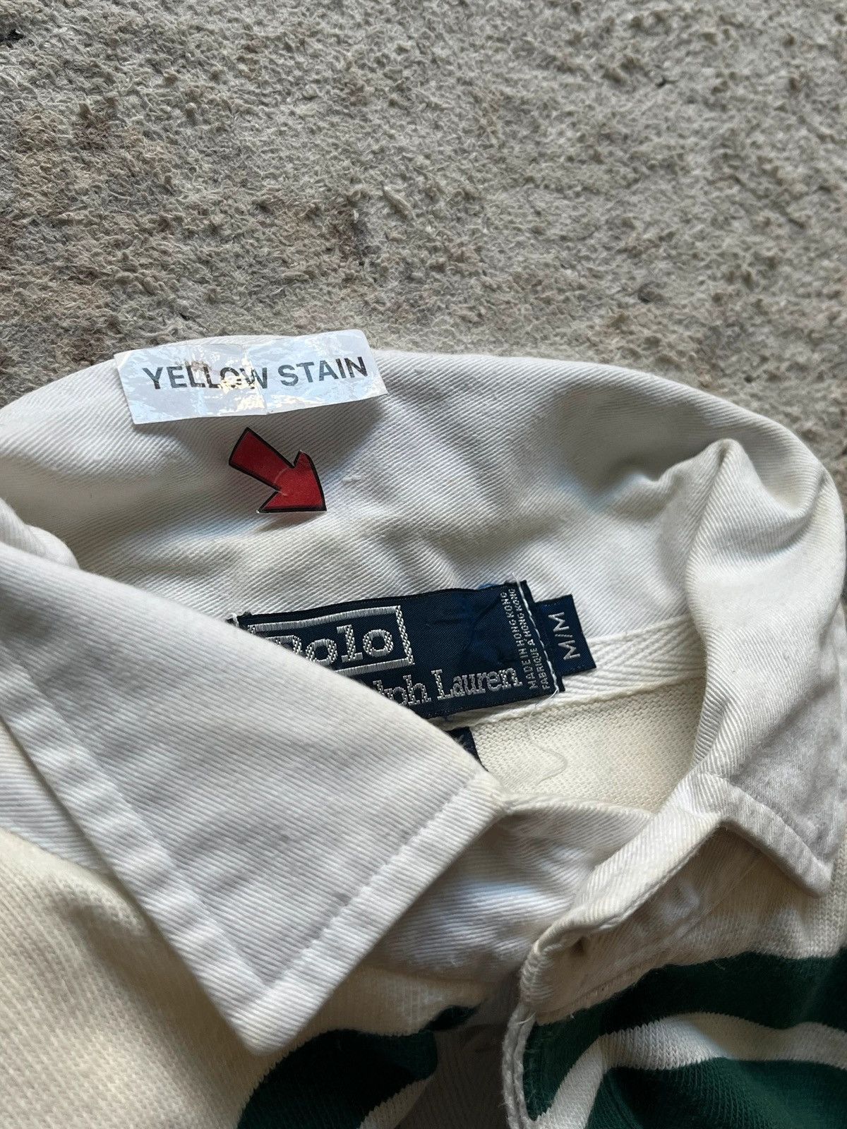 Polo Ralph Lauren Polo Ralph Lauren Scribble Rugby Stripped 1990s Size US M / EU 48-50 / 2 - 14 Thumbnail