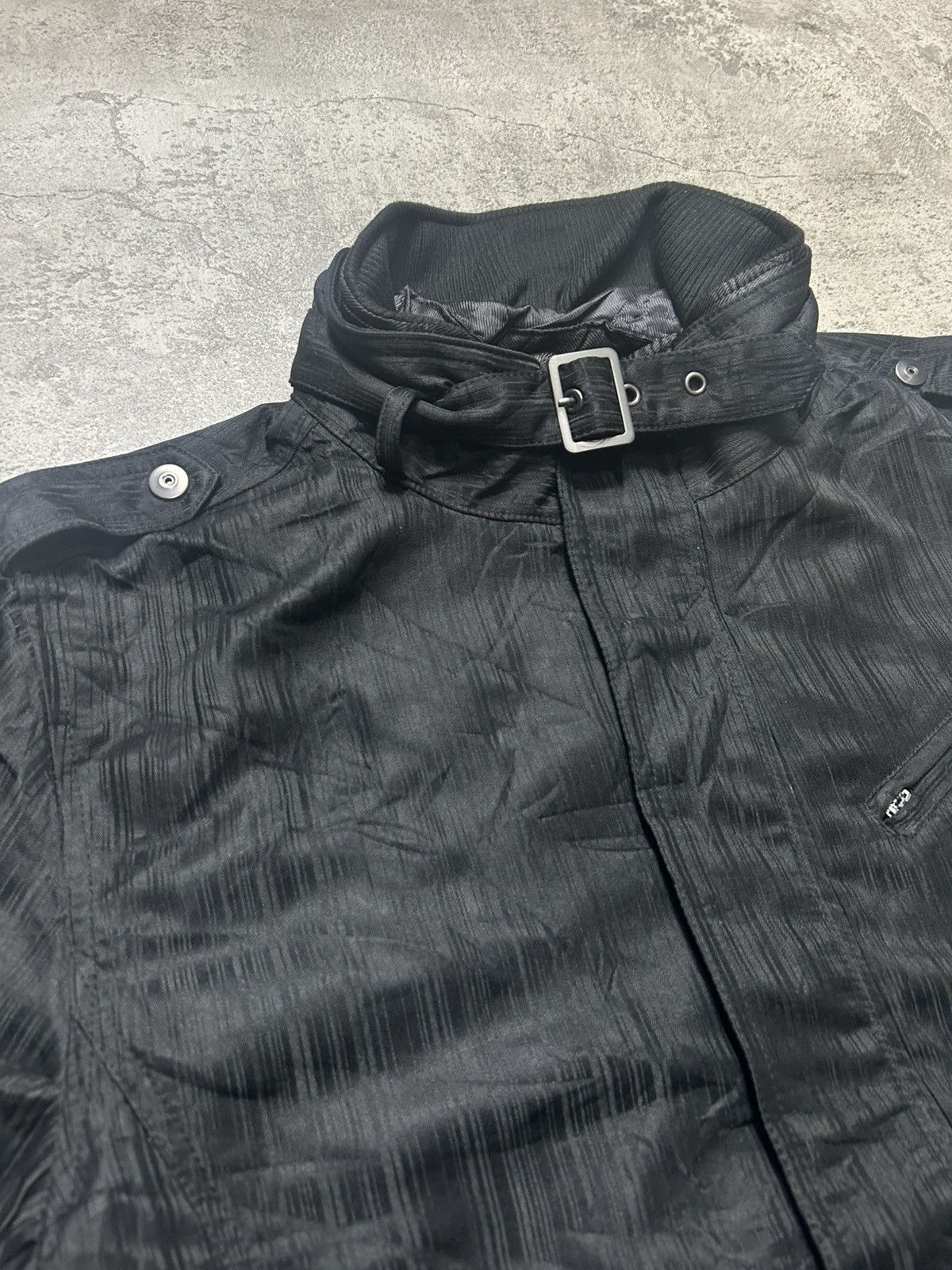 Japanese Brand 2000s Bareback Black Buckle Jacket Archive Size US L / EU 52-54 / 3 - 3 Thumbnail