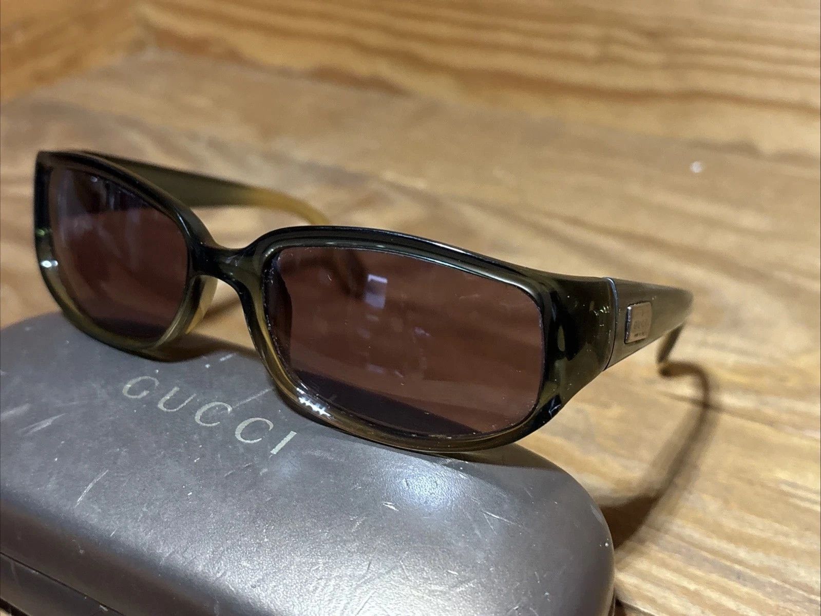 Gucci Gucci Sunglasses GG2475/S Green Gradient Plastic Y2K Size ONE SIZE - 6 Thumbnail