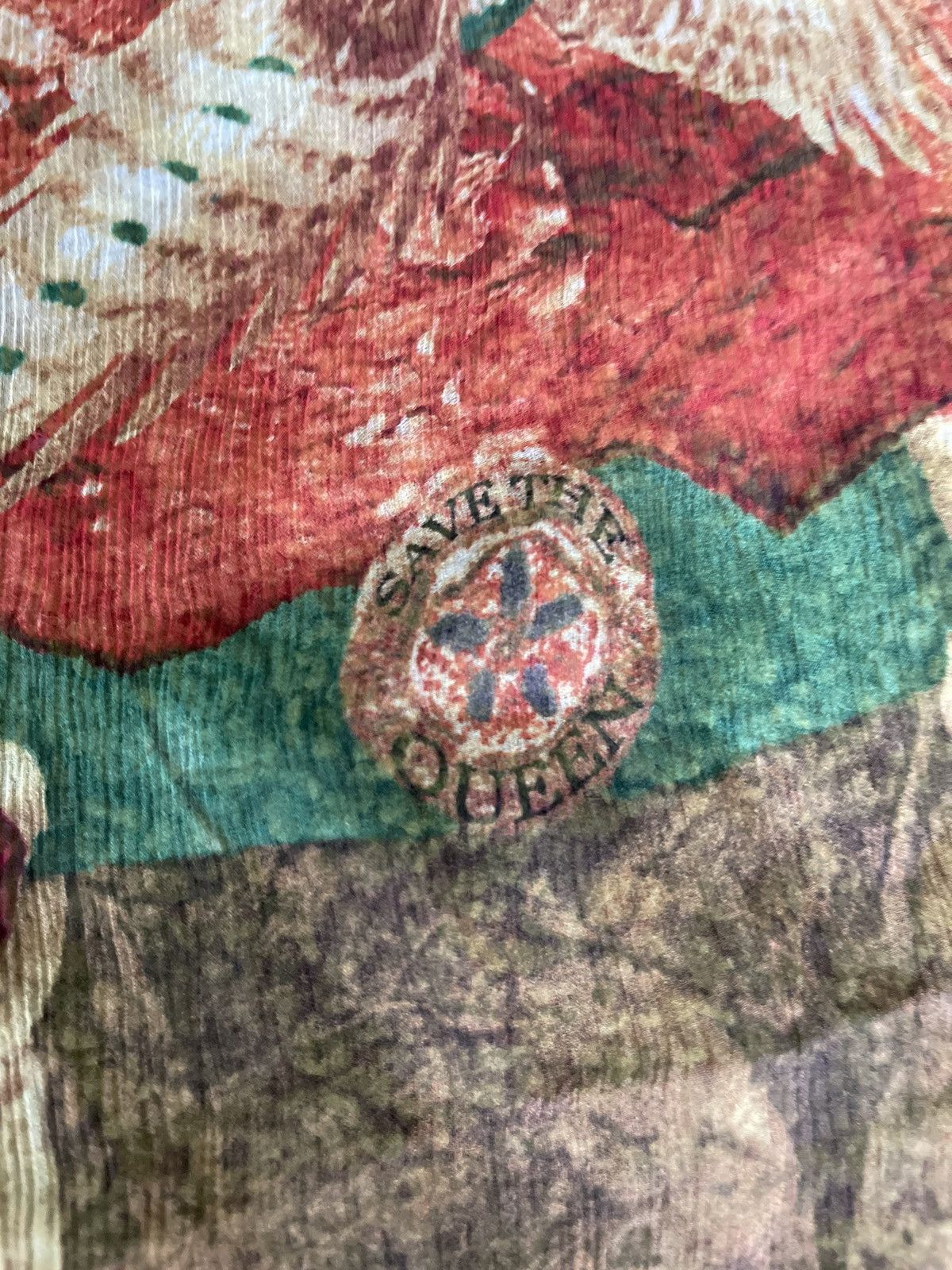 Other Save the Queen 100% silk avant garde Y2K signed scarf Size ONE SIZE - 8 Thumbnail