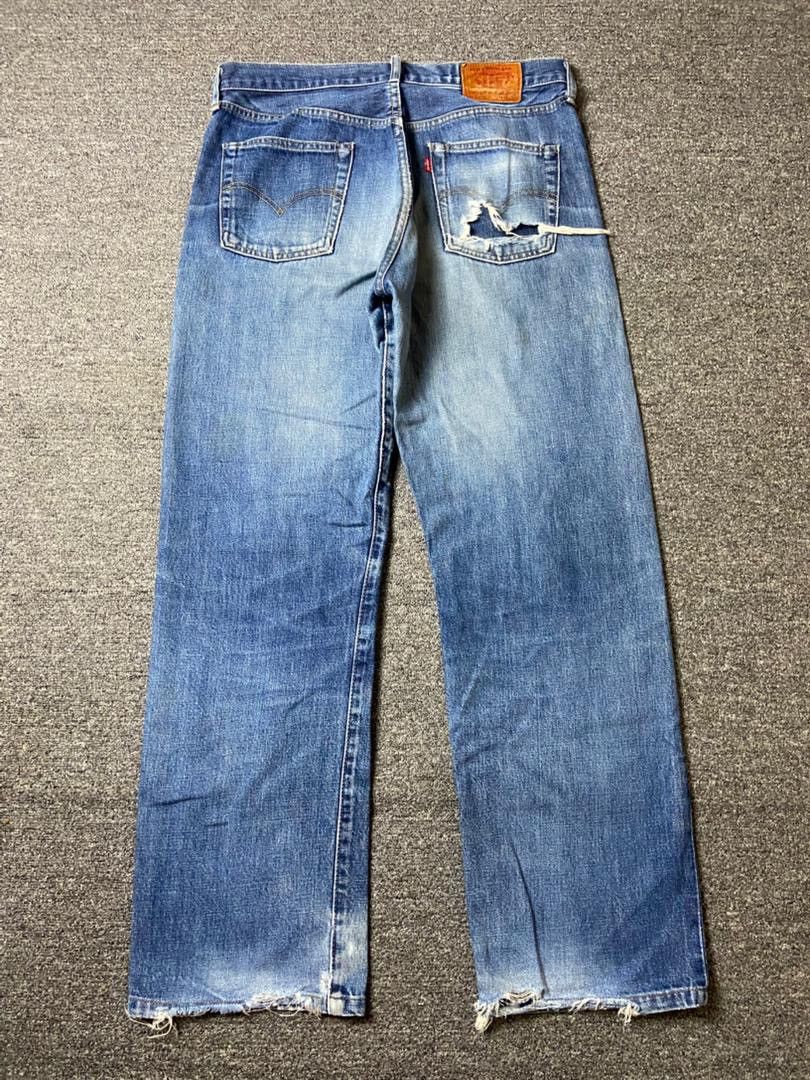 Levi's 🔥 LEVIS Selvedge Distressed Denim Jeans 🔥 (135) Size US 34 / EU 50 - 5 Thumbnail